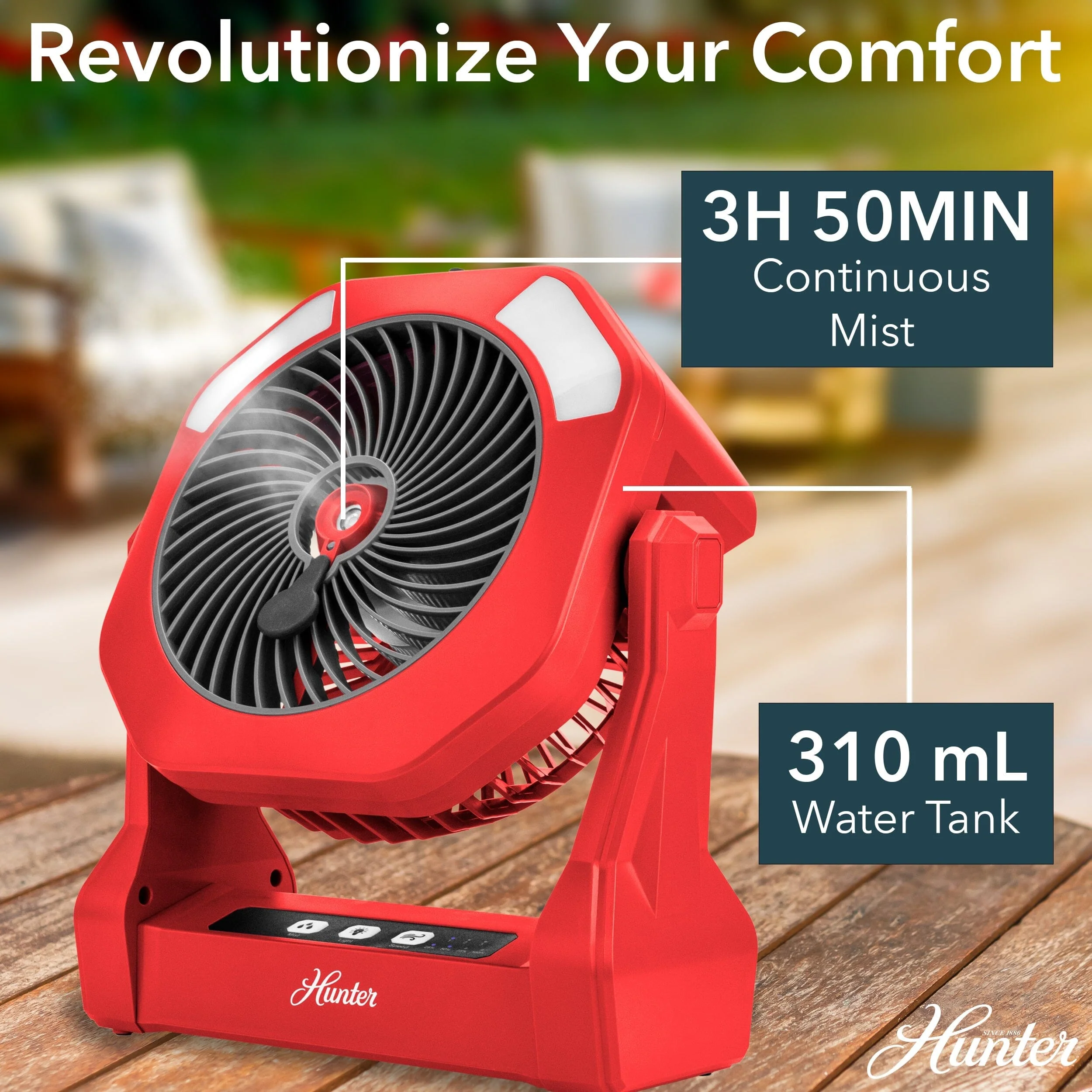 Hunter Rechargeable Misting Fan 9 Hunter Rechargeable Misting Fan