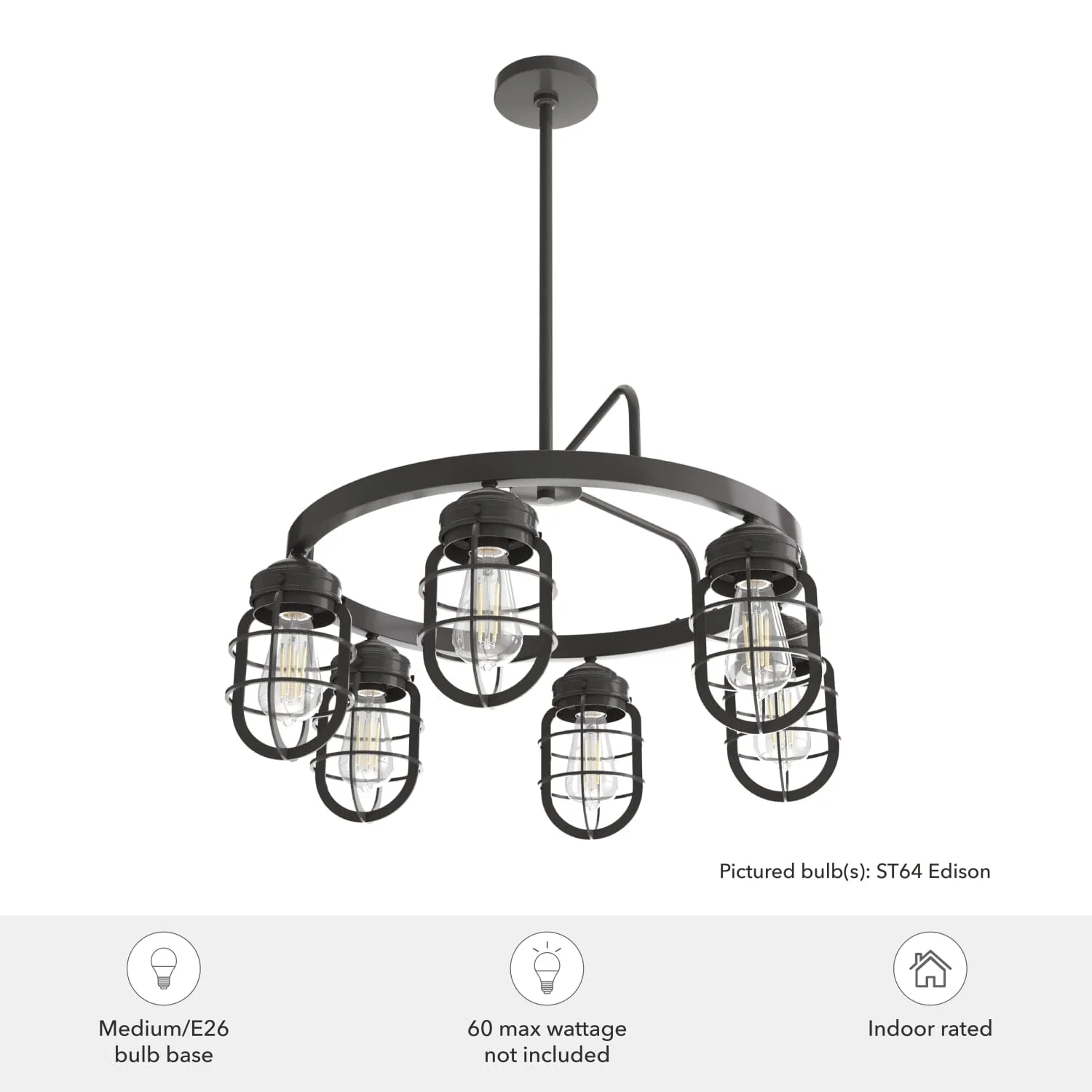 Starklake 6 Light Chandelier 5 Starklake 6 Light Chandelier