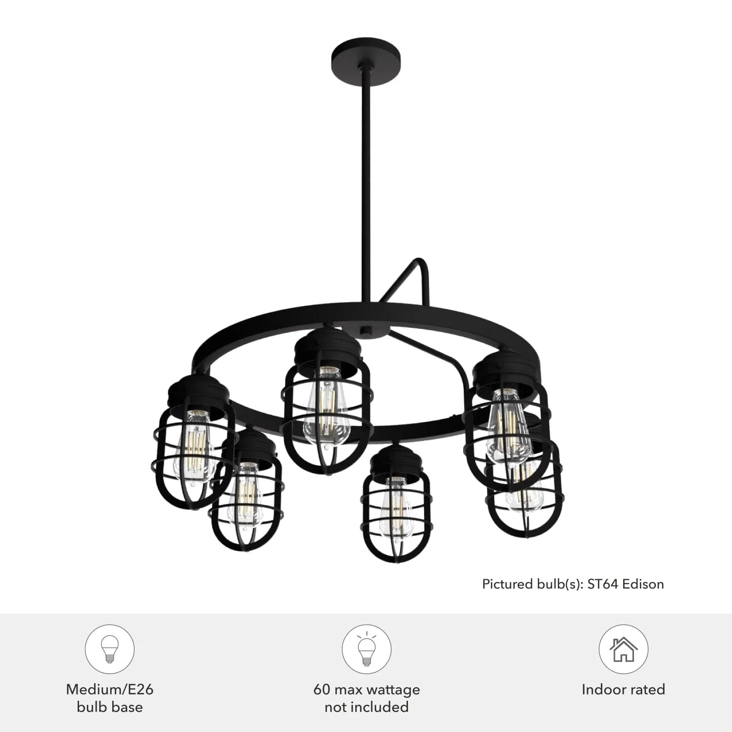 Starklake 6 Light Chandelier 6 Starklake 6 Light Chandelier