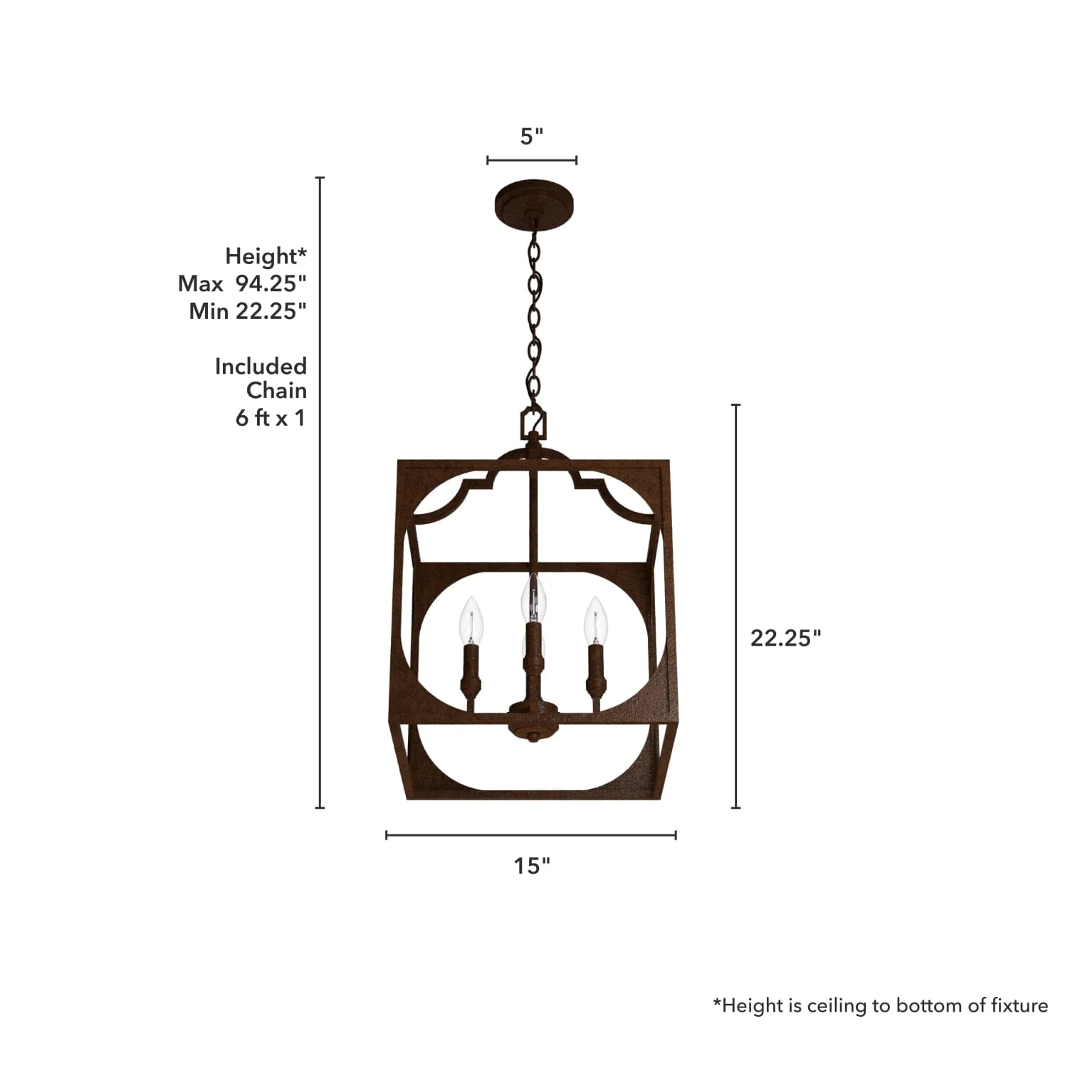 Highland Hill 4 Light Pendant 15 inch 10 Highland Hill 4 Light Pendant 15 inch
