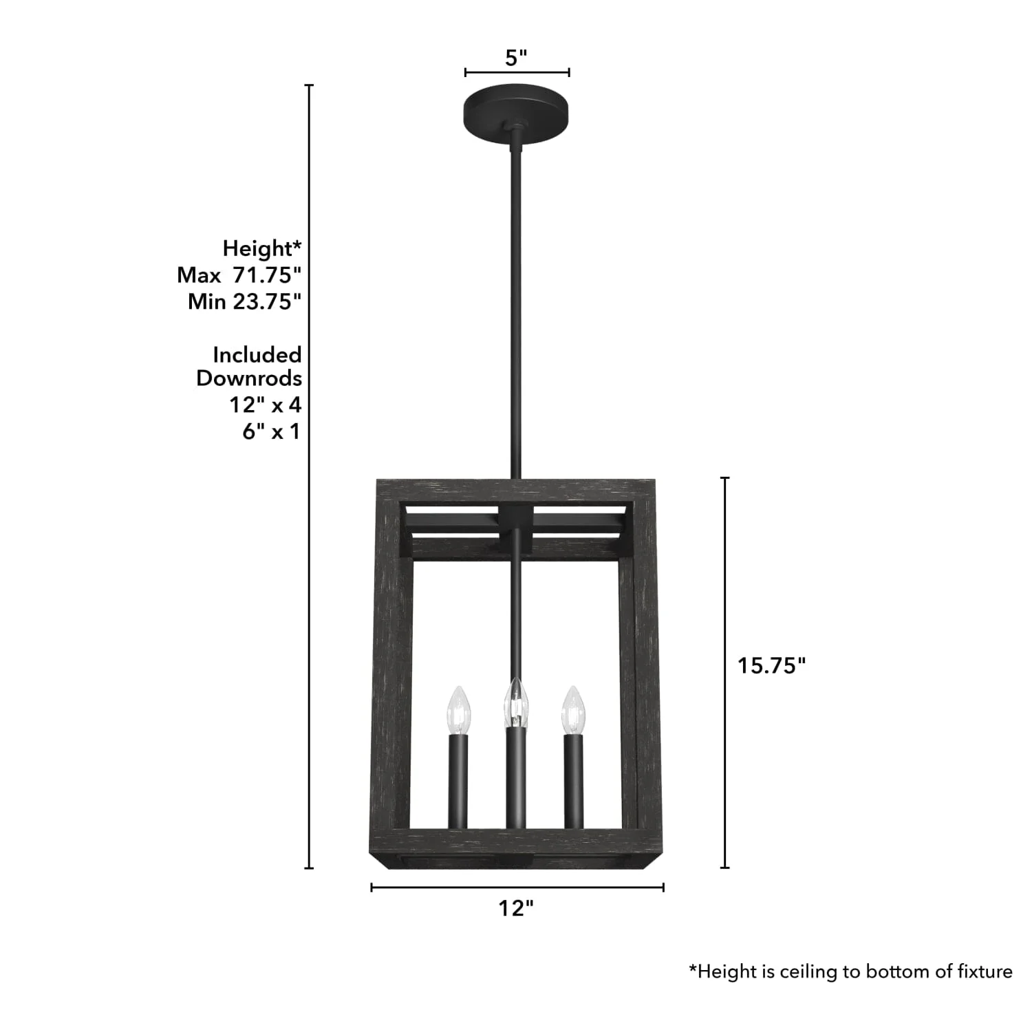 Squire Manor 4 Light Pendant 12 inch 12 Squire Manor 4 Light Pendant 12 inch
