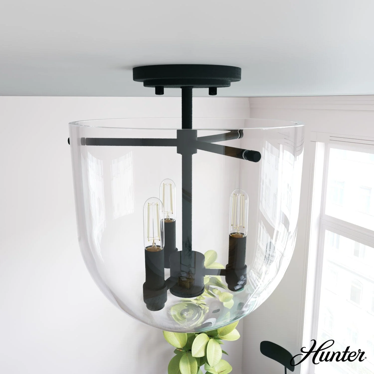 Sacha 3 Light Semi-Flush Mount 2 Sacha 3 Light Semi-Flush Mount