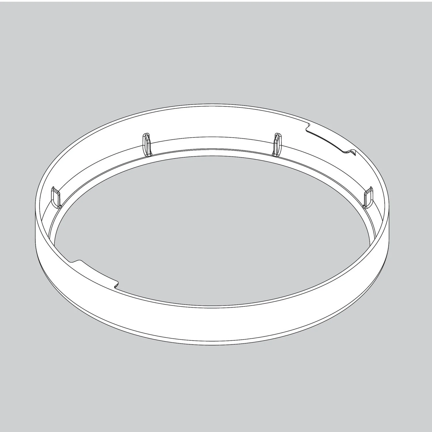 Trim Ring-Canopy-Matte Nickel - 8451201W89