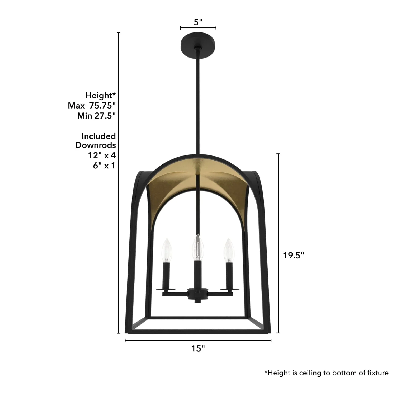 Dukestown 4 Light Lantern Pendant 15 in 4 Dukestown 4 Light Lantern Pendant 15 in