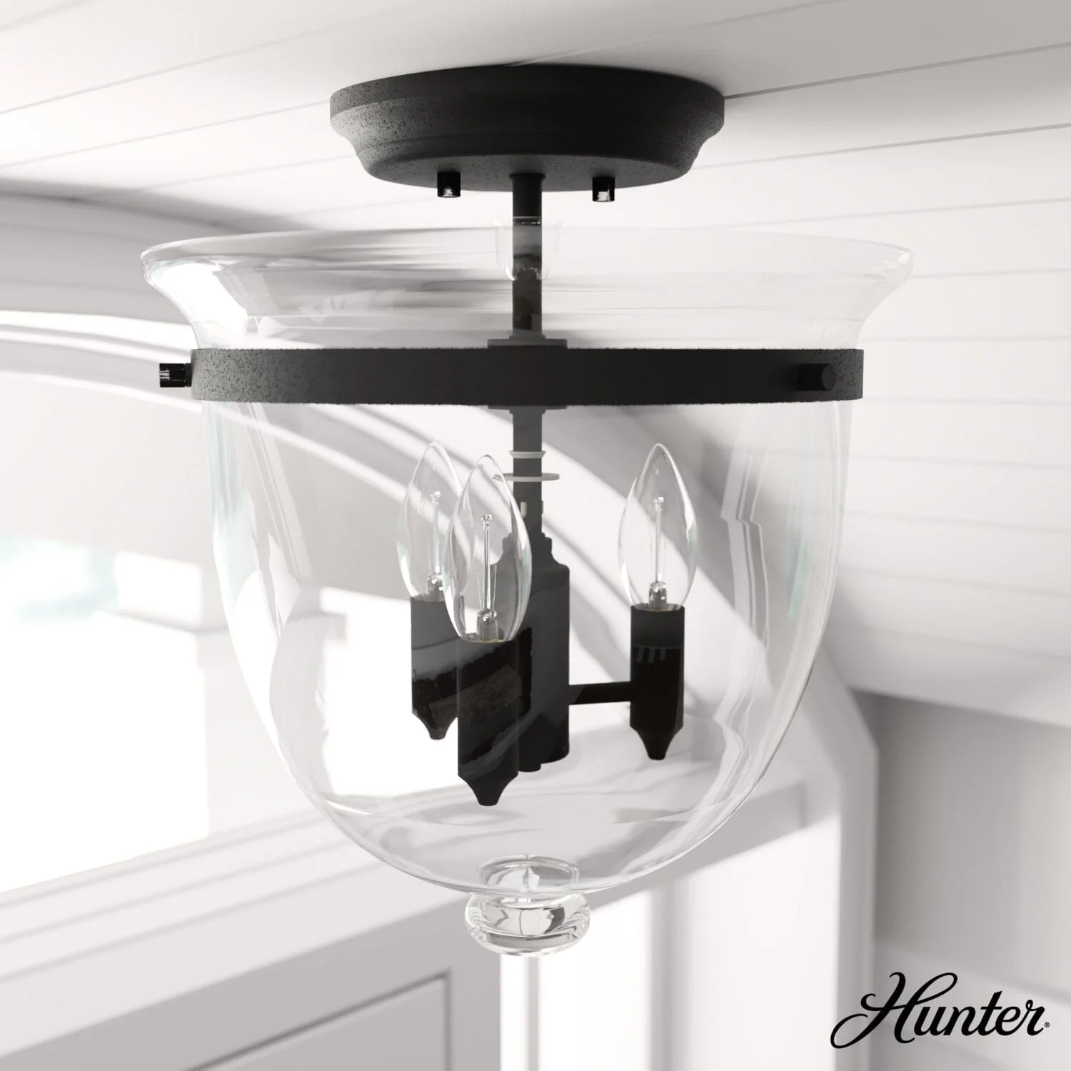 Belltown 3 Light Semi-Flush Mount 1 Belltown 3 Light Semi-Flush Mount