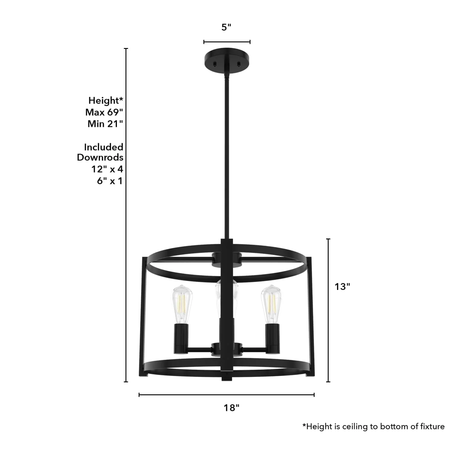 Astwood 4 Light Chandelier 18 Inch 13 Astwood 4 Light Chandelier 18 Inch
