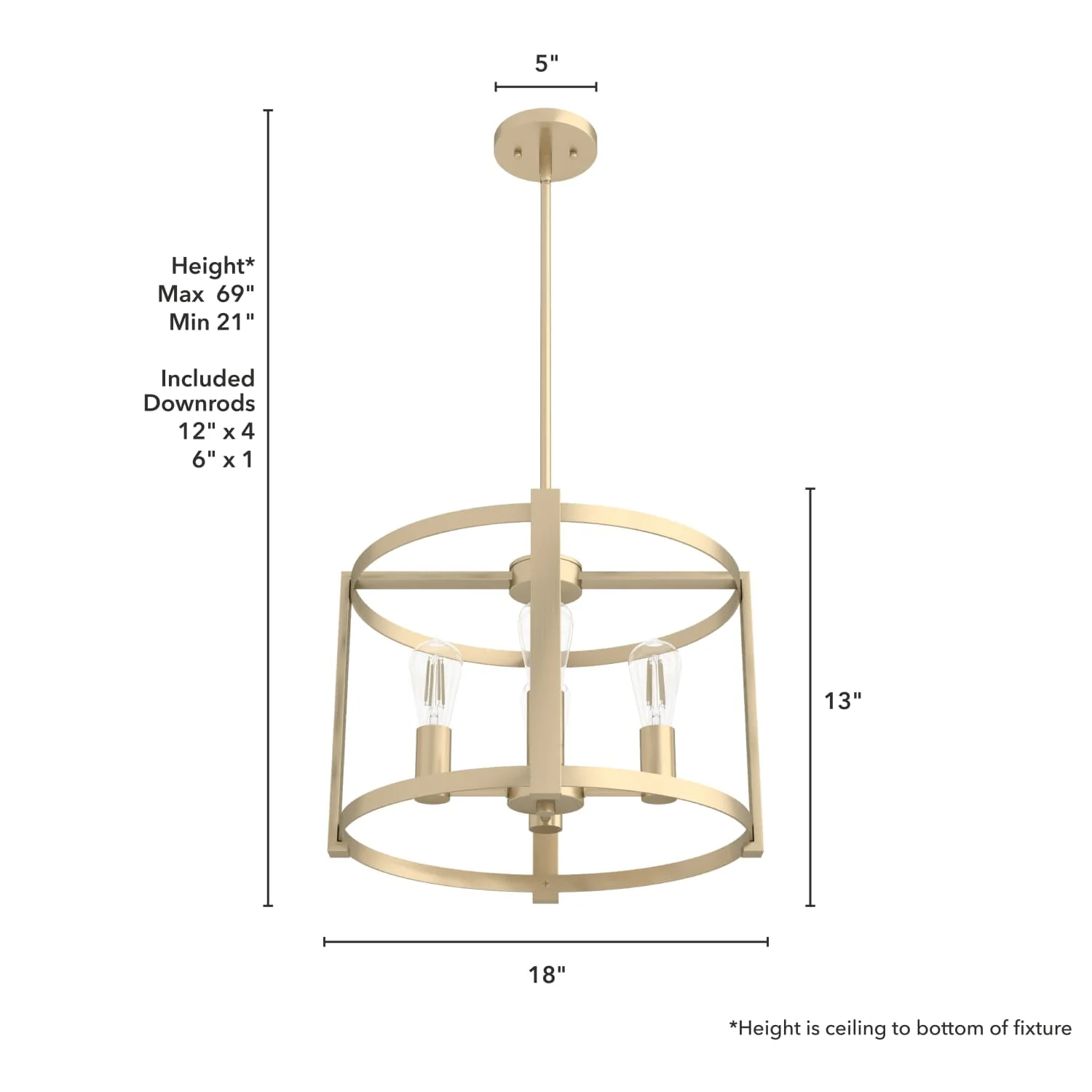 Astwood 4 Light Chandelier 18 Inch 16 Astwood 4 Light Chandelier 18 Inch