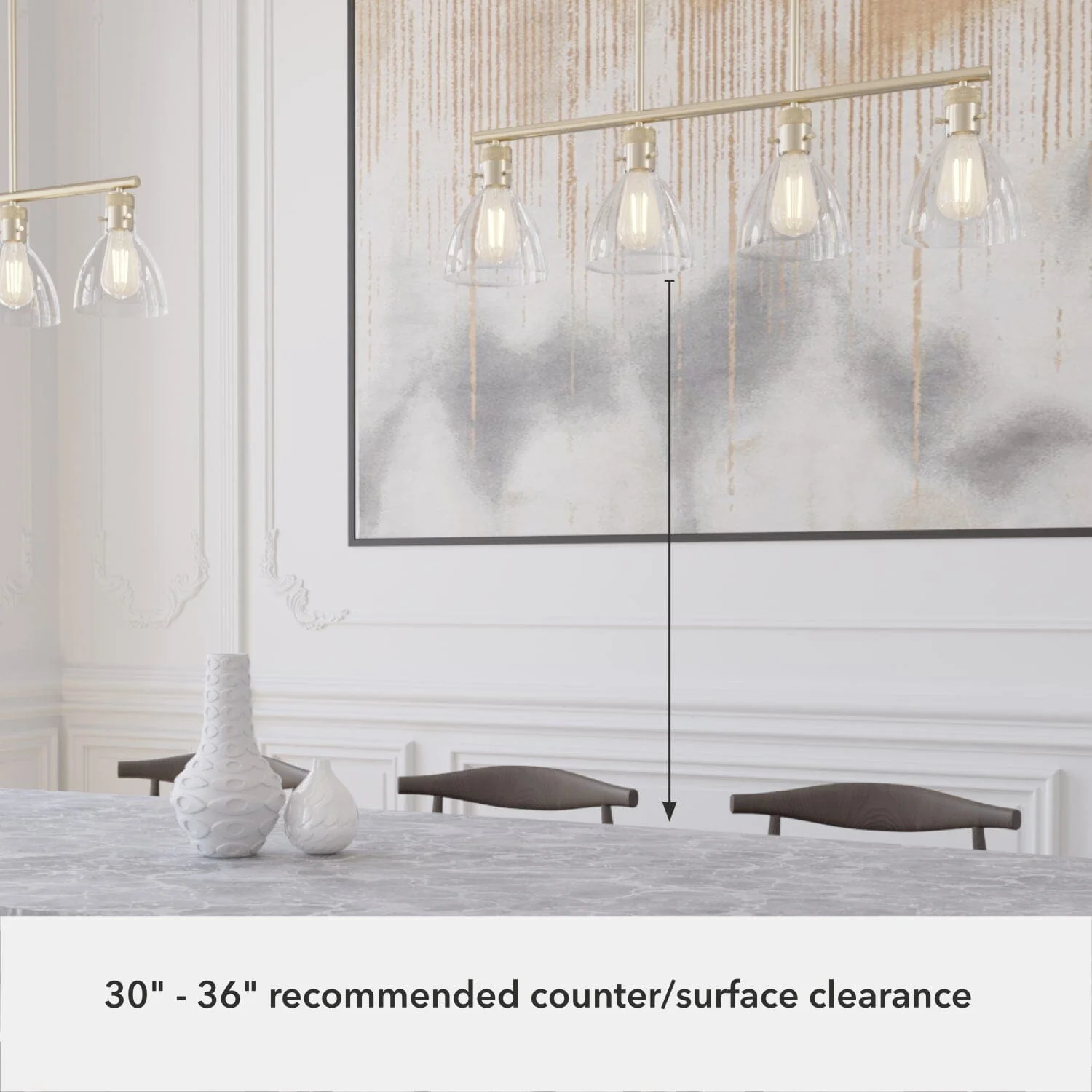 Van Nuys 4 Light Linear Chandelier 10 Van Nuys 4 Light Linear Chandelier