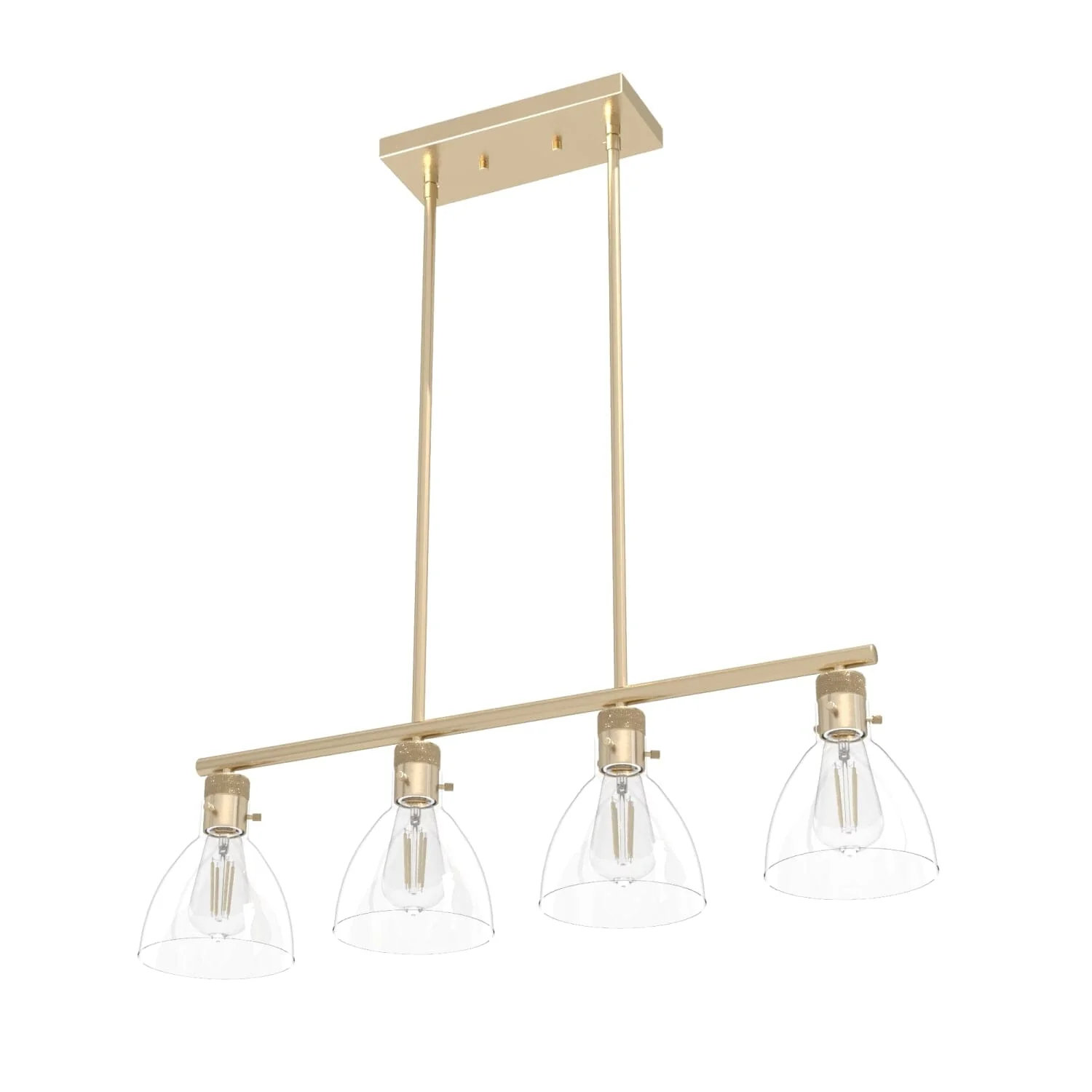 Van Nuys 4 Light Linear Chandelier 17 Van Nuys 4 Light Linear Chandelier