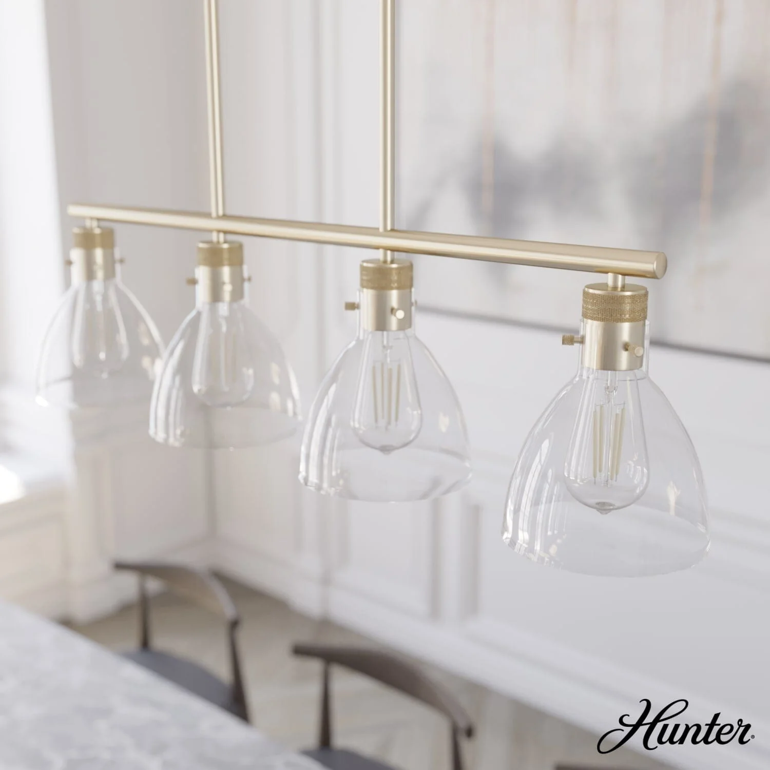 Van Nuys 4 Light Linear Chandelier 2 Van Nuys 4 Light Linear Chandelier