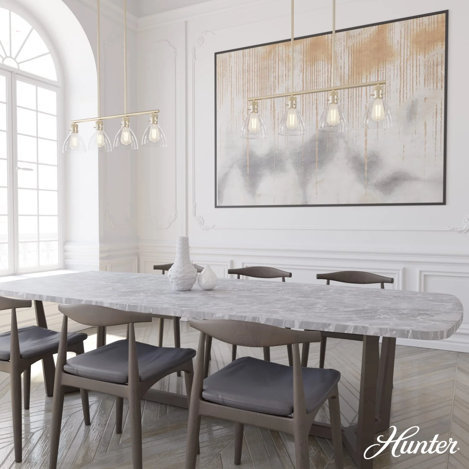Van Nuys 4 Light Linear Chandelier 4 Van Nuys 4 Light Linear Chandelier