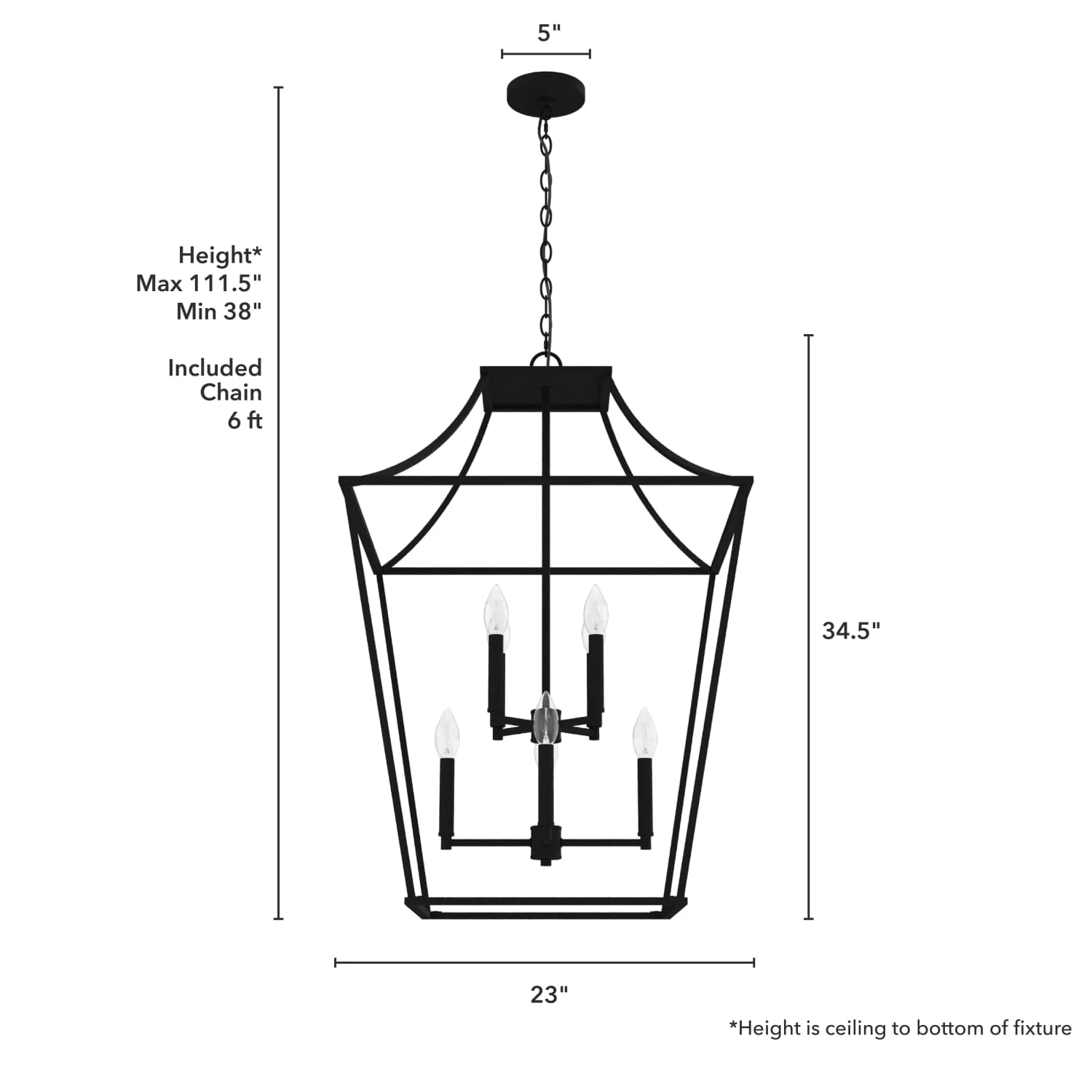 Laurel Ridge 8 Light Lantern Pendant 23 inch 8 Laurel Ridge 8 Light Lantern Pendant 23 inch