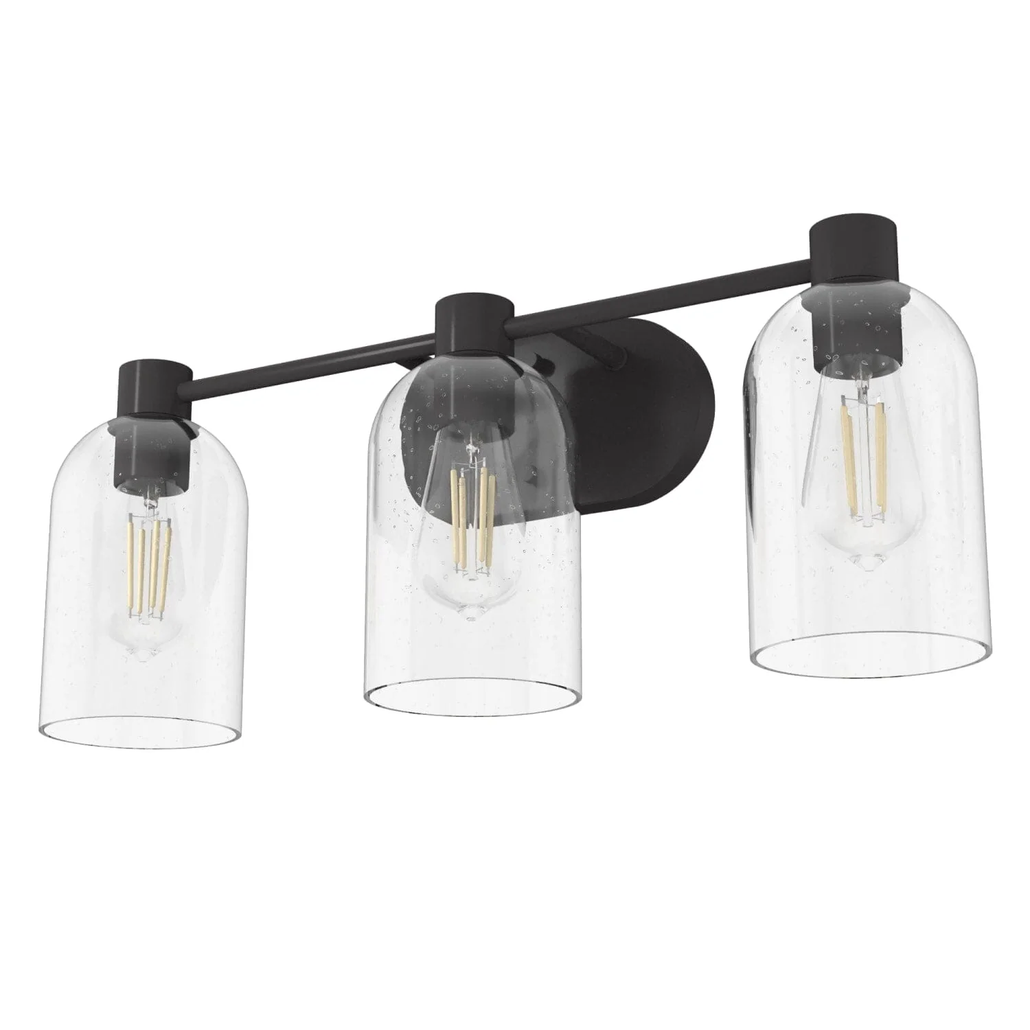 Lochemeade Clear Seeded Glass 3 Light Vanity 14 Lochemeade Clear Seeded Glass 3 Light Vanity