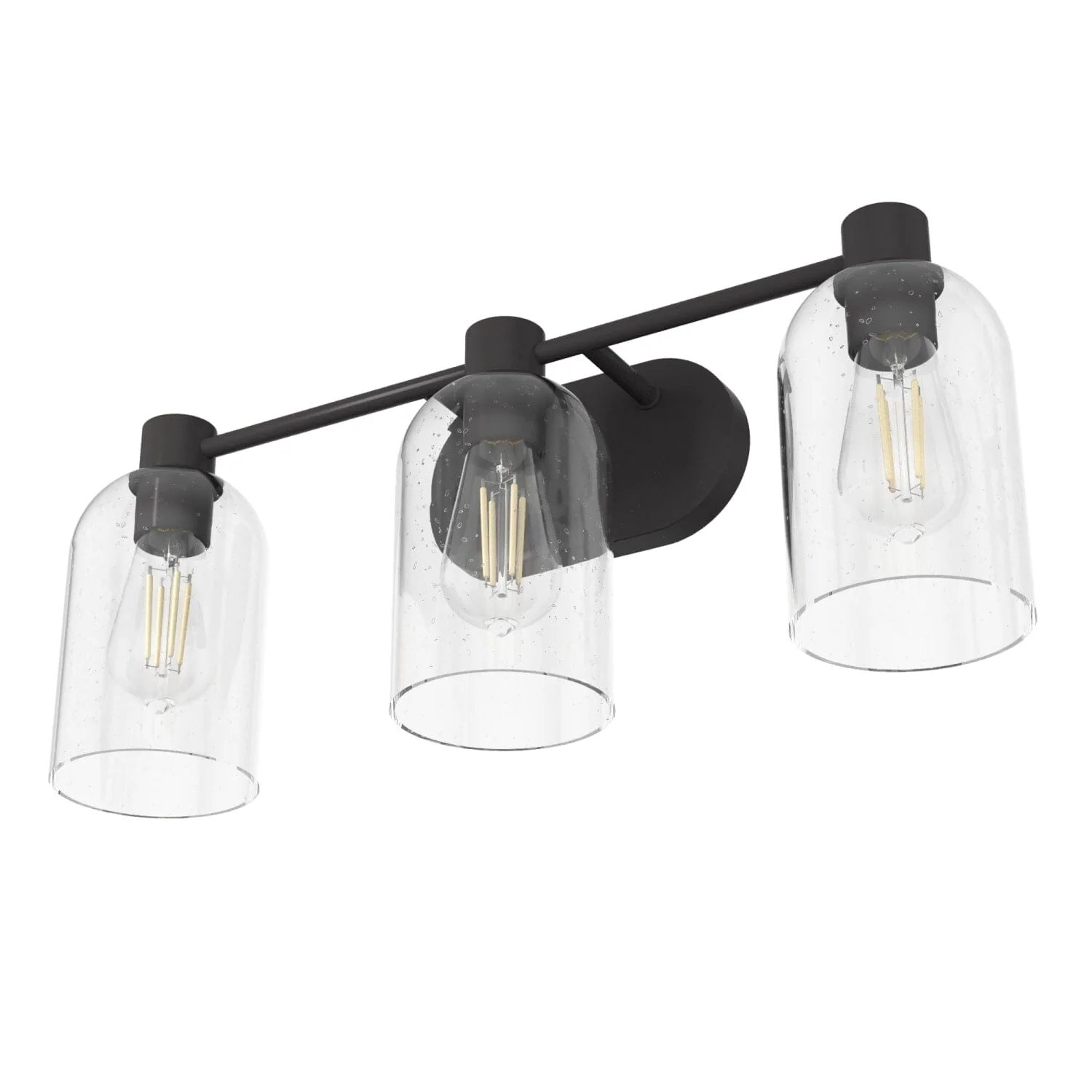 Lochemeade Clear Seeded Glass 3 Light Vanity 16 Lochemeade Clear Seeded Glass 3 Light Vanity