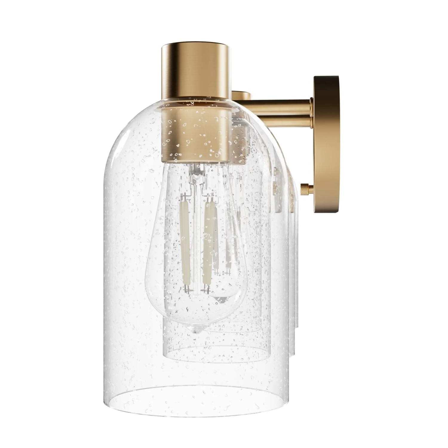 Lochemeade Clear Seeded Glass 3 Light Vanity 19 Lochemeade Clear Seeded Glass 3 Light Vanity