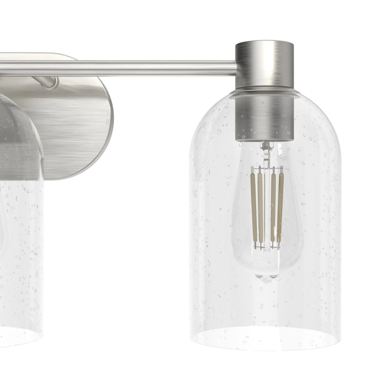 Lochemeade Clear Seeded Glass 3 Light Vanity 20 Lochemeade Clear Seeded Glass 3 Light Vanity