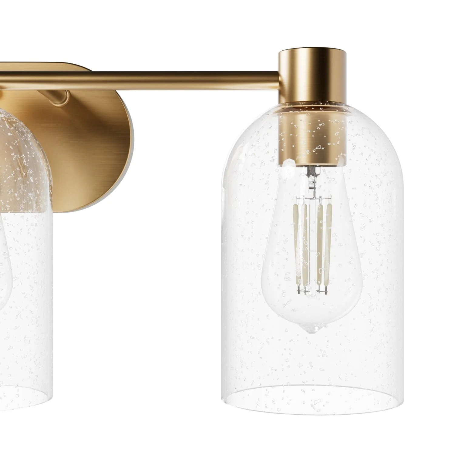 Lochemeade Clear Seeded Glass 3 Light Vanity 22 Lochemeade Clear Seeded Glass 3 Light Vanity
