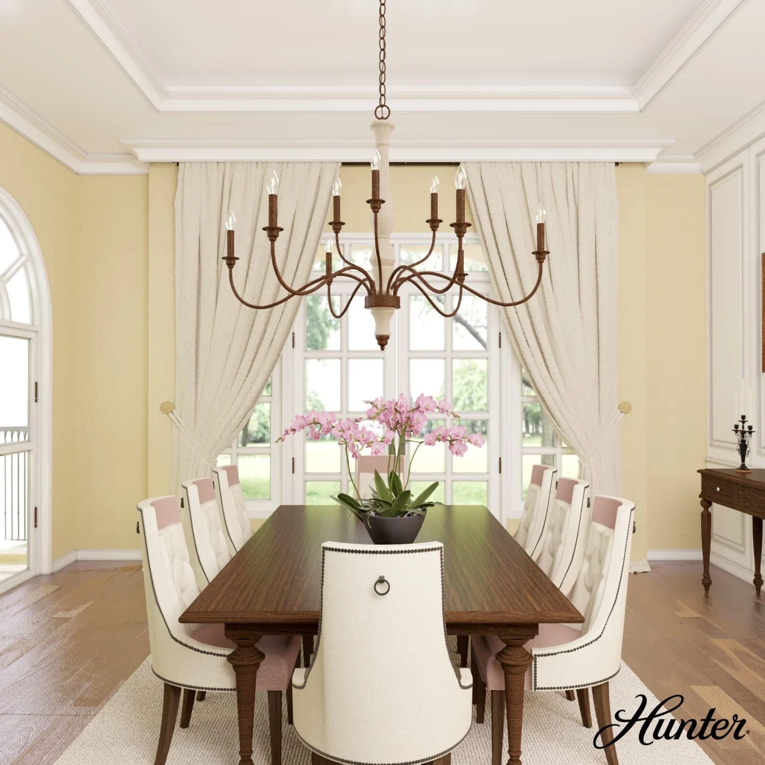 Teren 9 Light 2-Tier Chandelier 2 Teren 9 Light 2-Tier Chandelier
