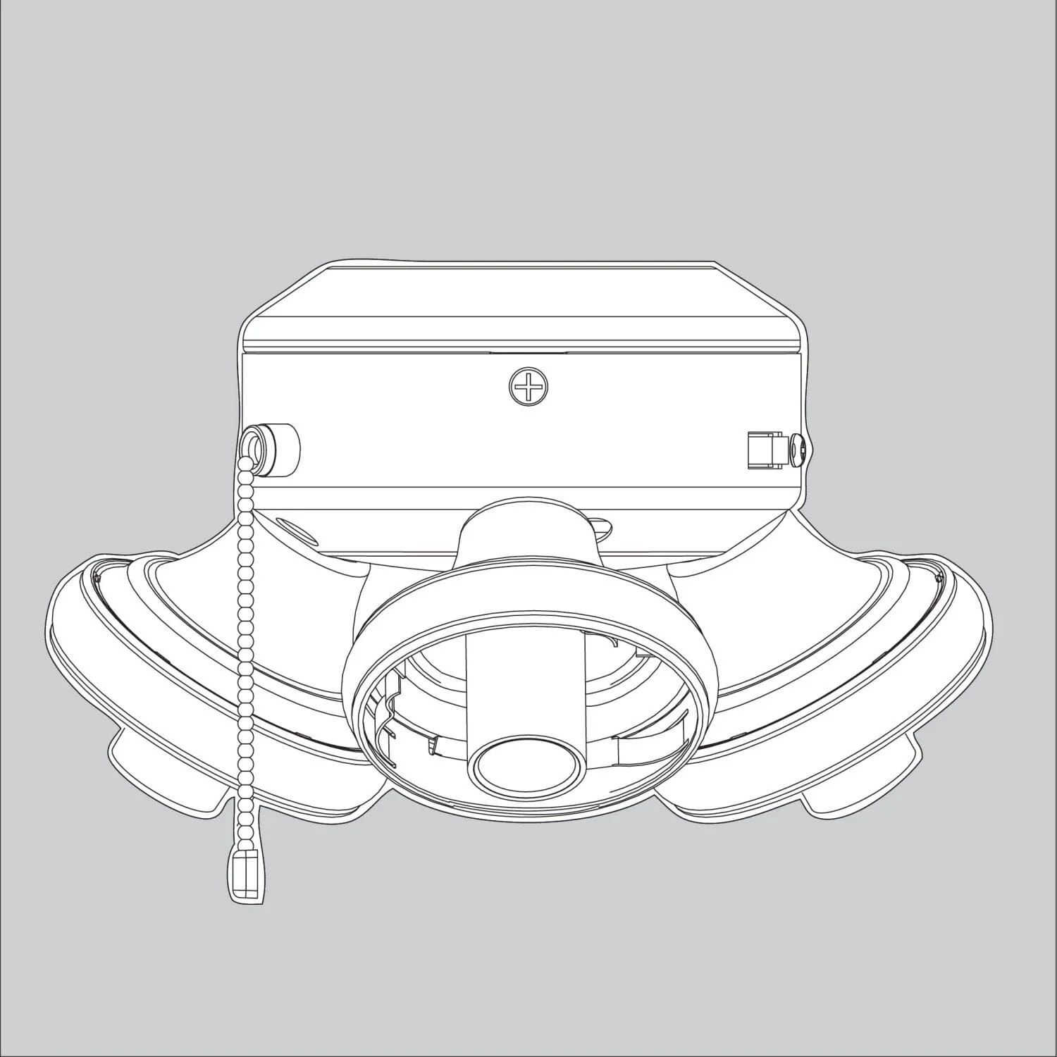 Switch Housing Assembly-Empty-Matte Black - K005801119