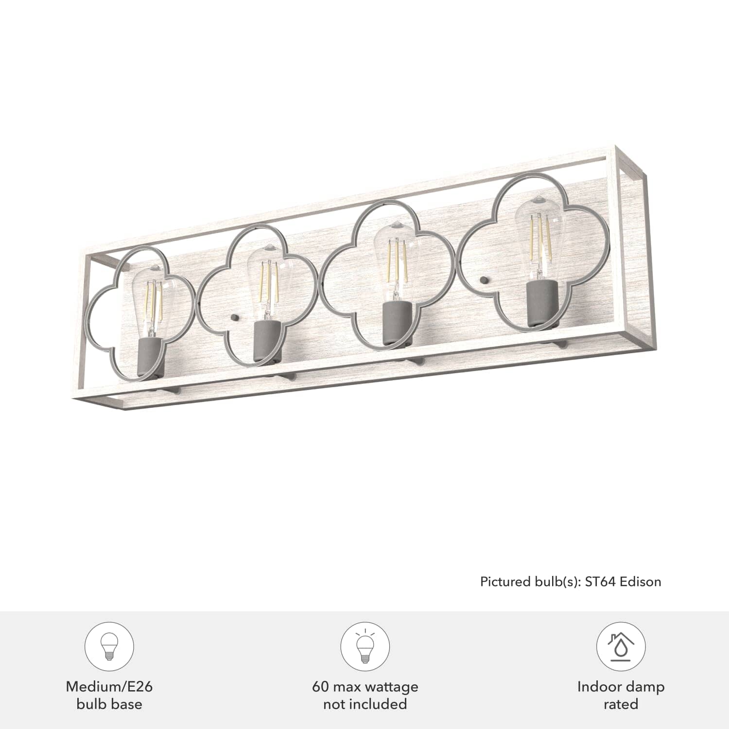 Gablecrest 4 Light Vanity 5 Gablecrest 4 Light Vanity