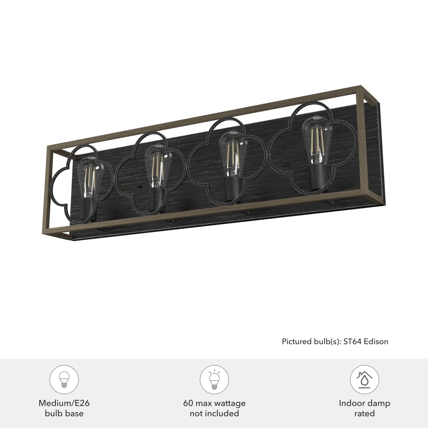 Gablecrest 4 Light Vanity 6 Gablecrest 4 Light Vanity
