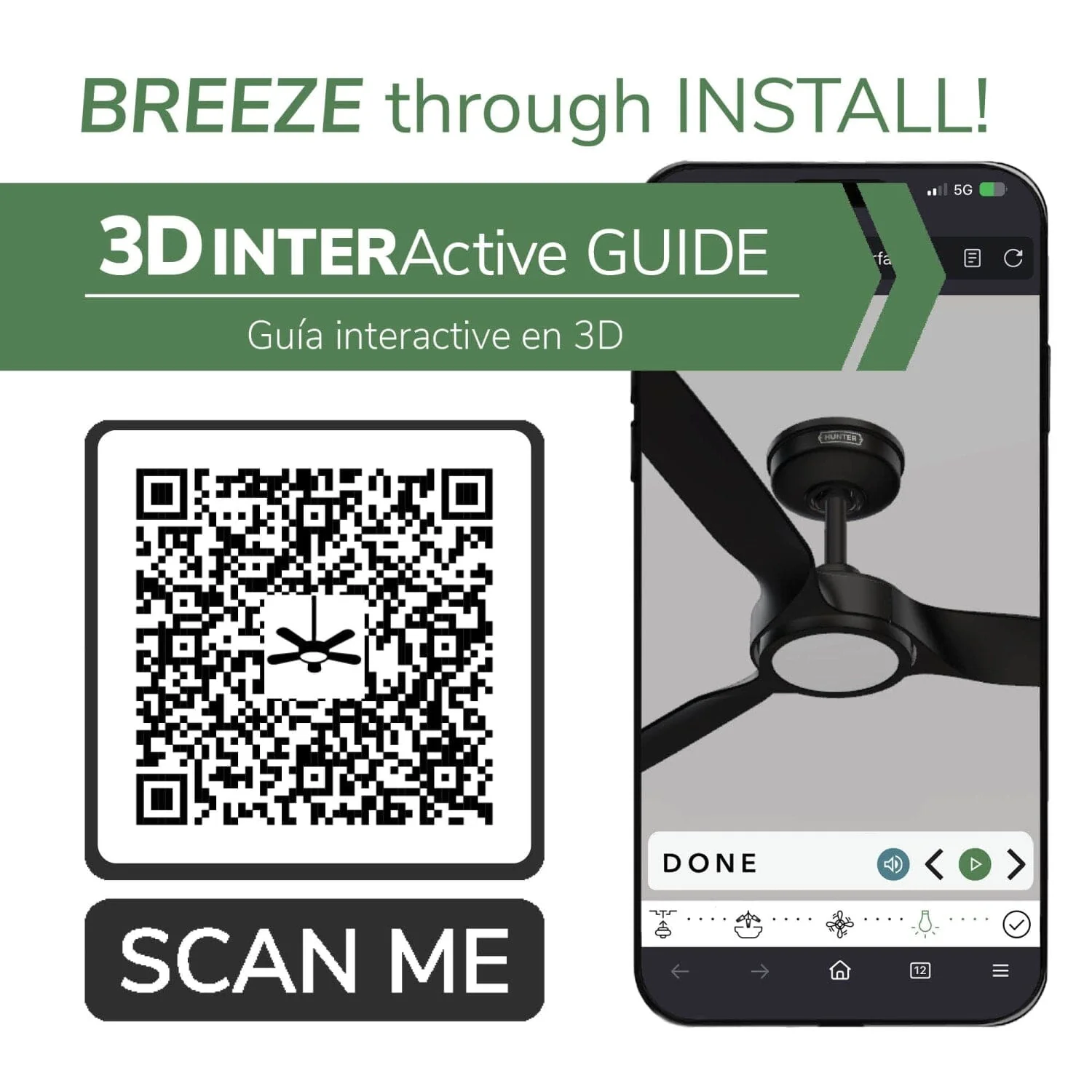 ZenTech 3 Blade Indoor/Outdoor Smart Fan 44in 39 ZenTech 3 Blade Indoor/Outdoor Smart Fan 44in