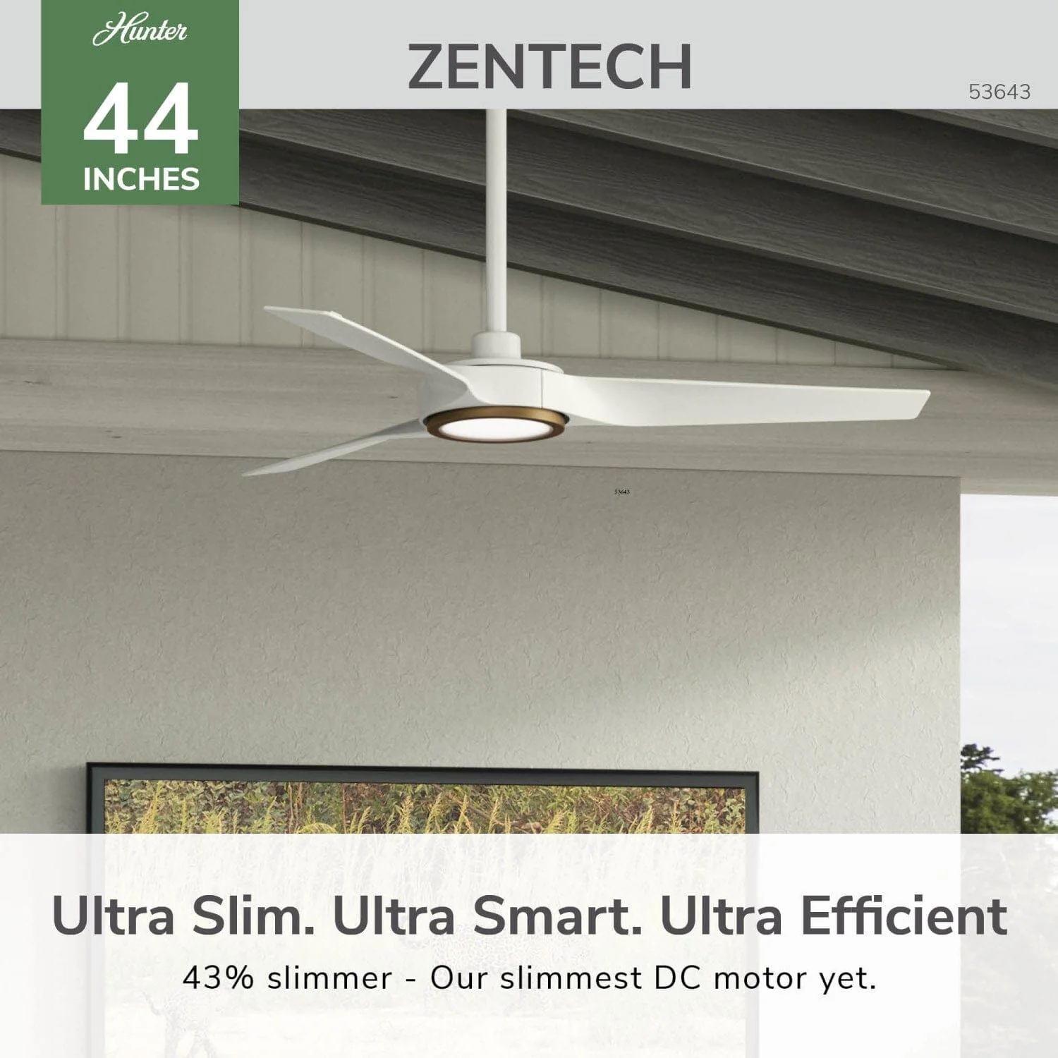 ZenTech 3 Blade Indoor/Outdoor Smart Fan 44in 43 ZenTech 3 Blade Indoor/Outdoor Smart Fan 44in