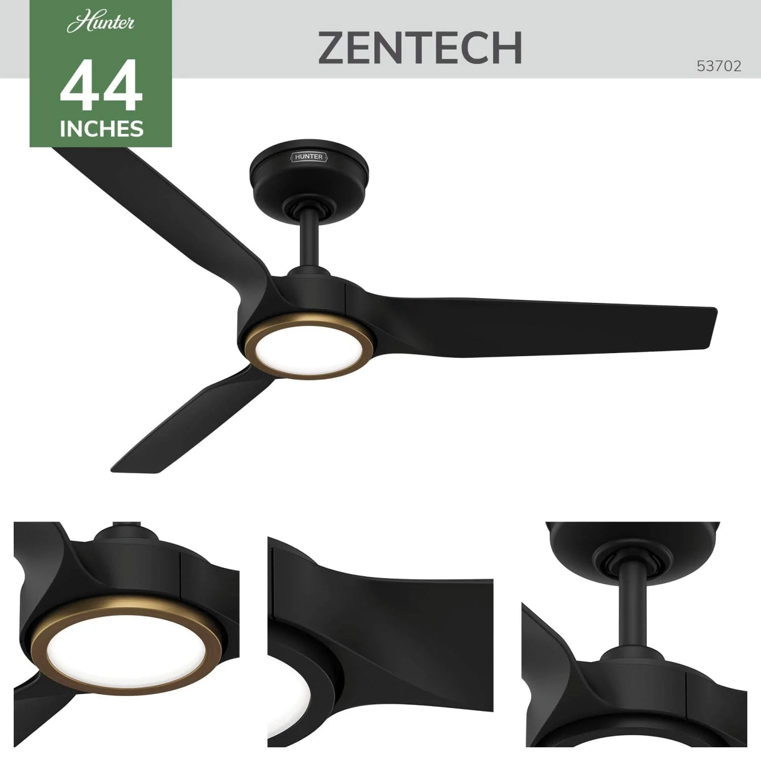 ZenTech 3 Blade Indoor/Outdoor Smart Fan 44in 6 ZenTech 3 Blade Indoor/Outdoor Smart Fan 44in