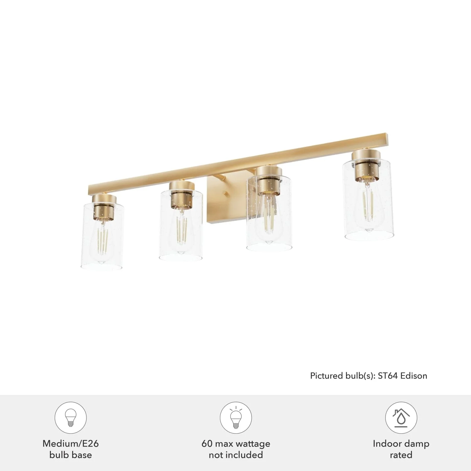 Hartland 4 Light Vanity 5 Hartland 4 Light Vanity