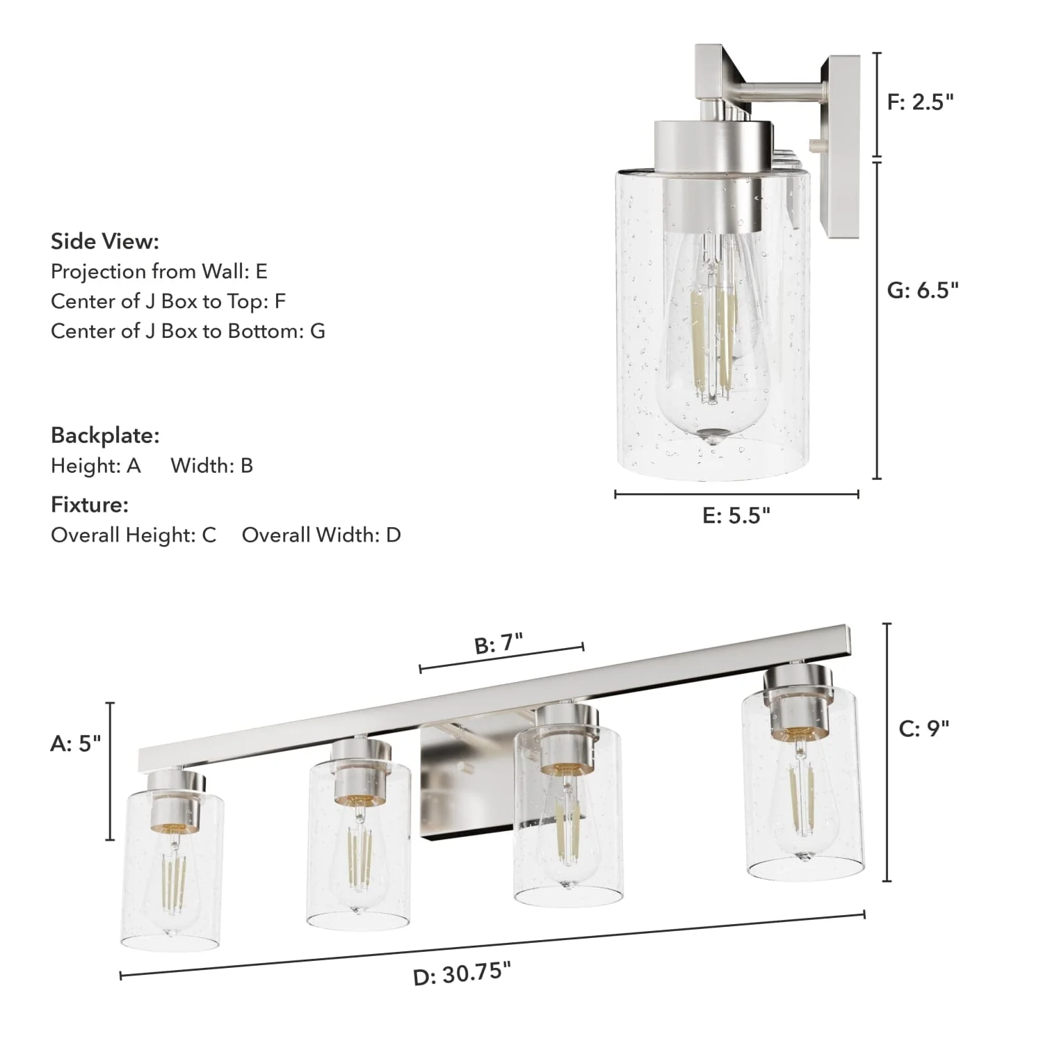 Hartland 4 Light Vanity 7 Hartland 4 Light Vanity
