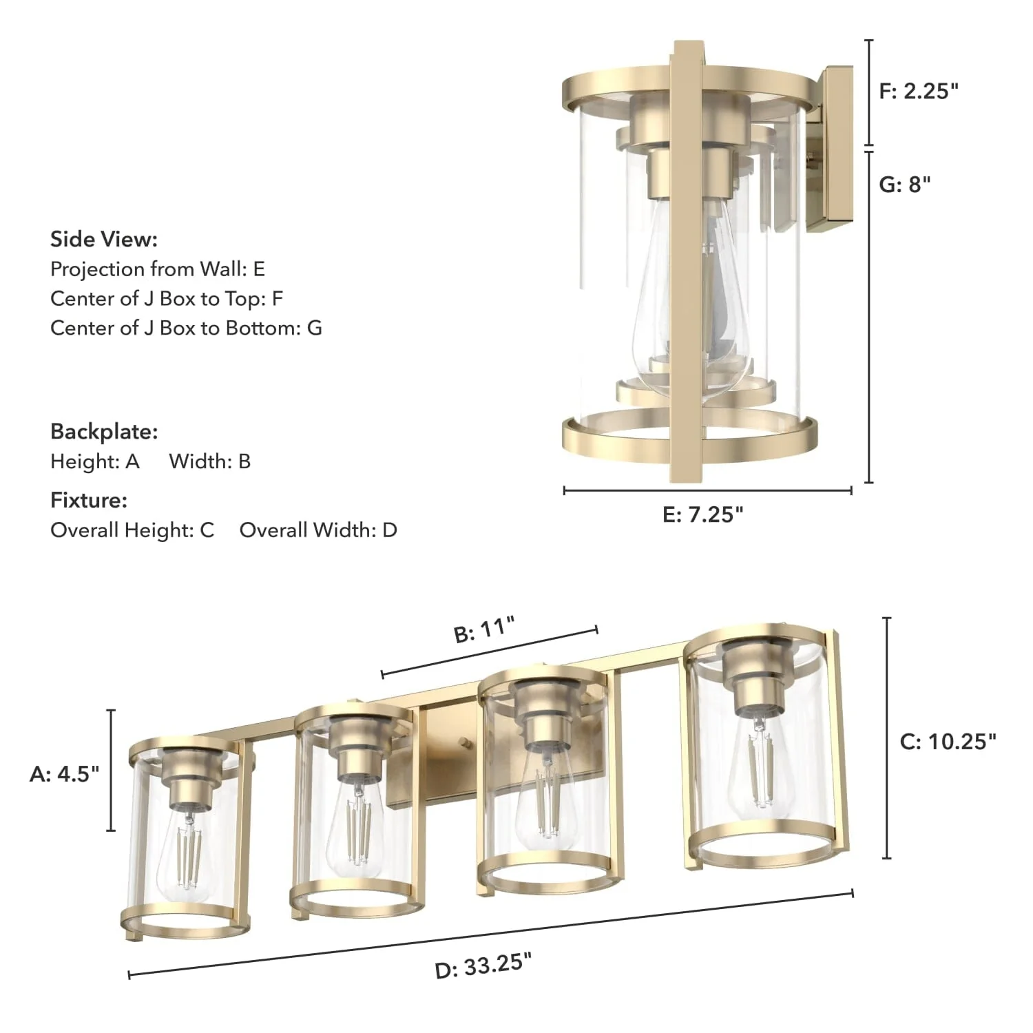 Astwood 4 Light Vanity 12 Astwood 4 Light Vanity