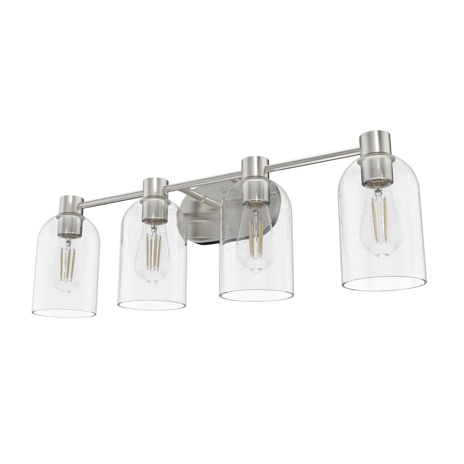 Lochemeade Clear Seeded Glass 4 Light Vanity 11 Lochemeade Clear Seeded Glass 4 Light Vanity