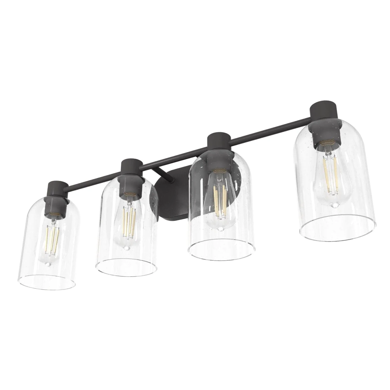Lochemeade Clear Seeded Glass 4 Light Vanity 12 Lochemeade Clear Seeded Glass 4 Light Vanity