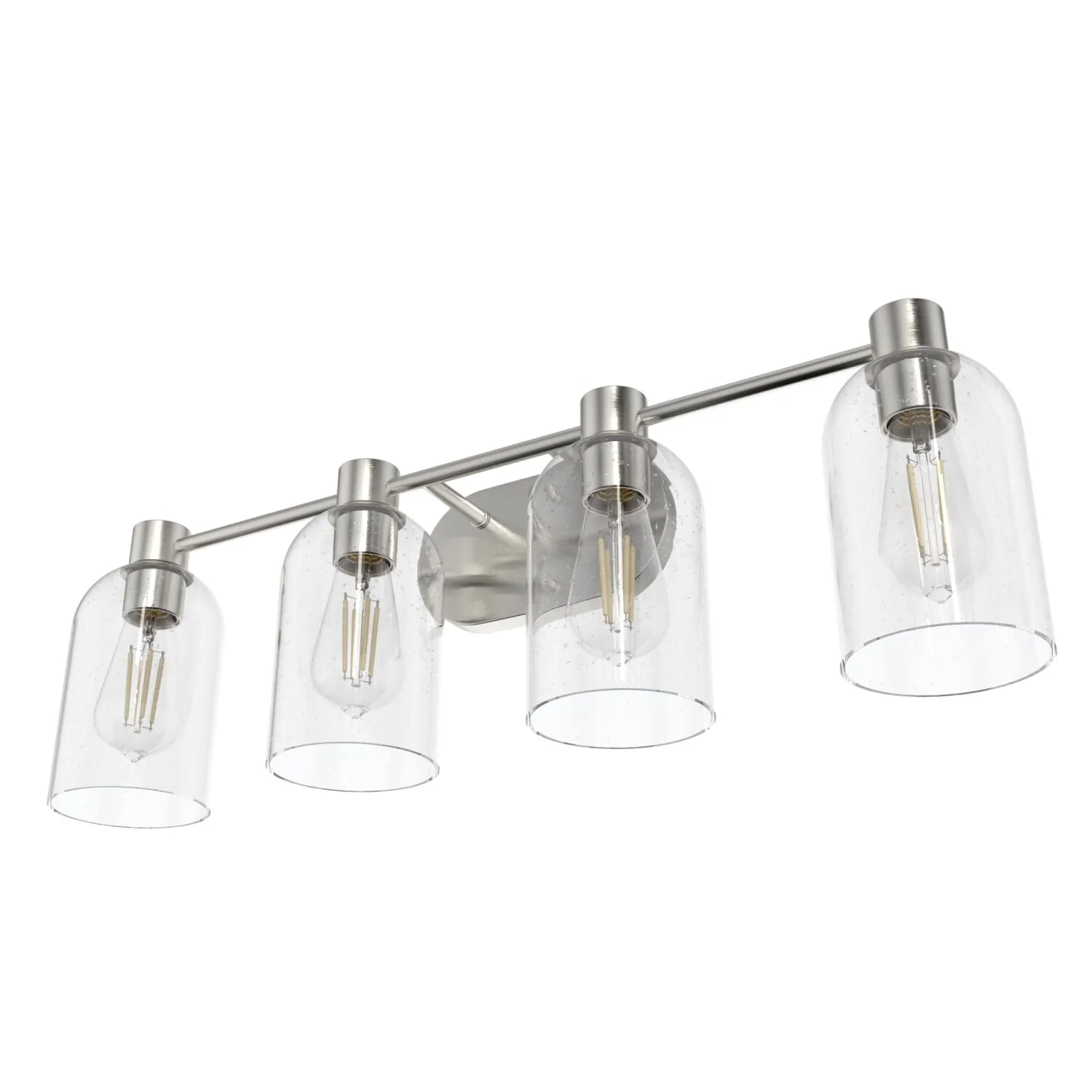 Lochemeade Clear Seeded Glass 4 Light Vanity 13 Lochemeade Clear Seeded Glass 4 Light Vanity
