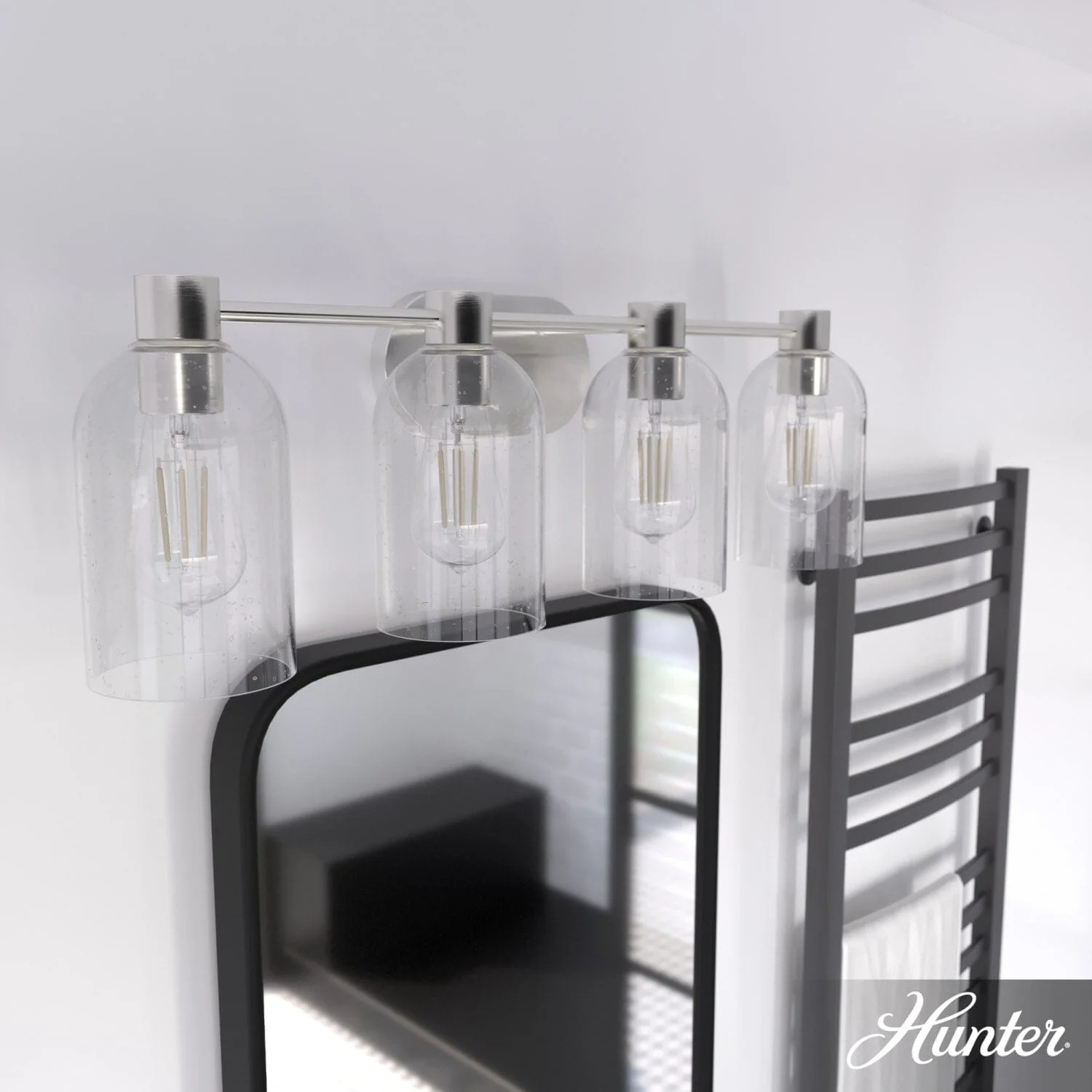 Lochemeade Clear Seeded Glass 4 Light Vanity 2 Lochemeade Clear Seeded Glass 4 Light Vanity