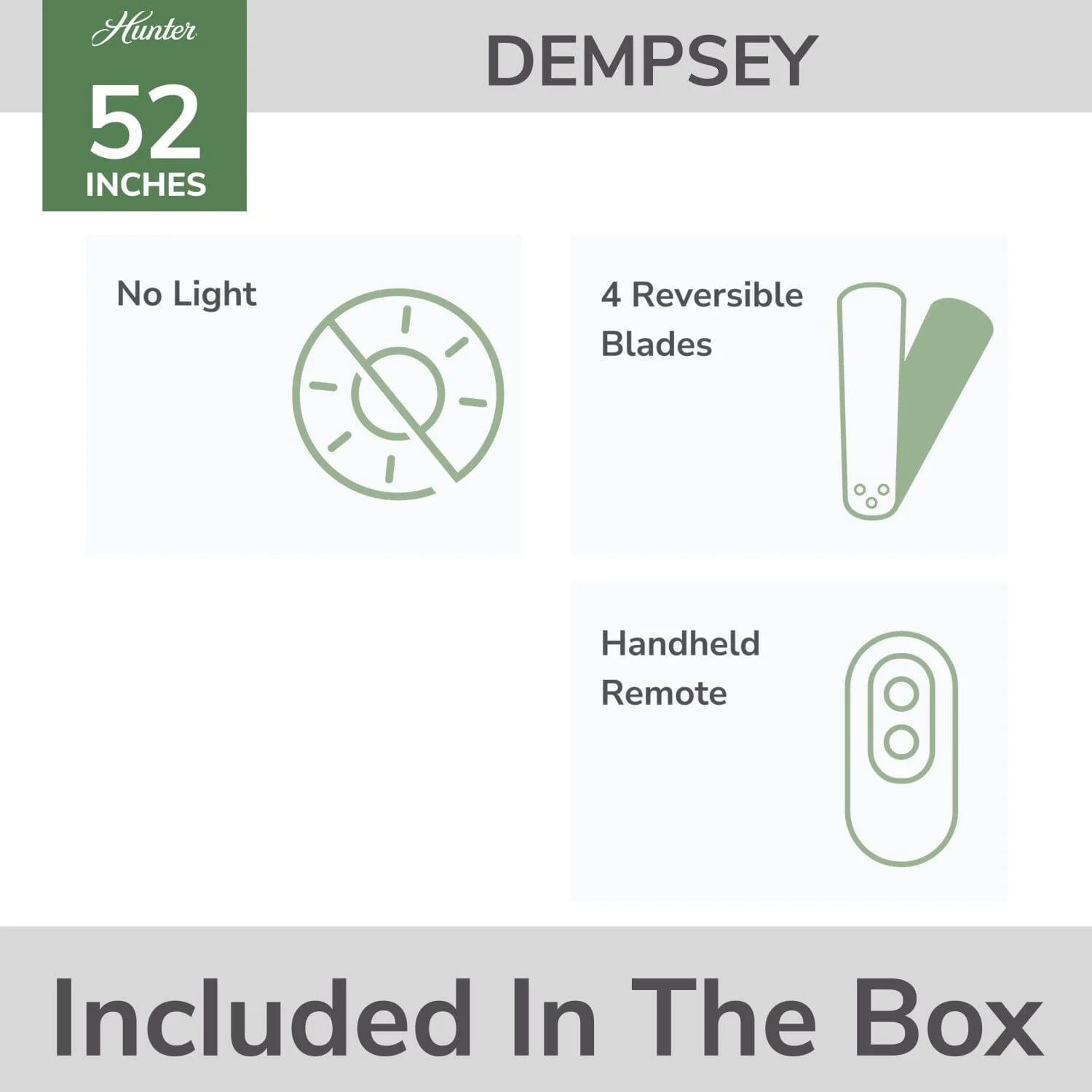 Dempsey Low Profile 52 inch 26 Dempsey Low Profile 52 inch
