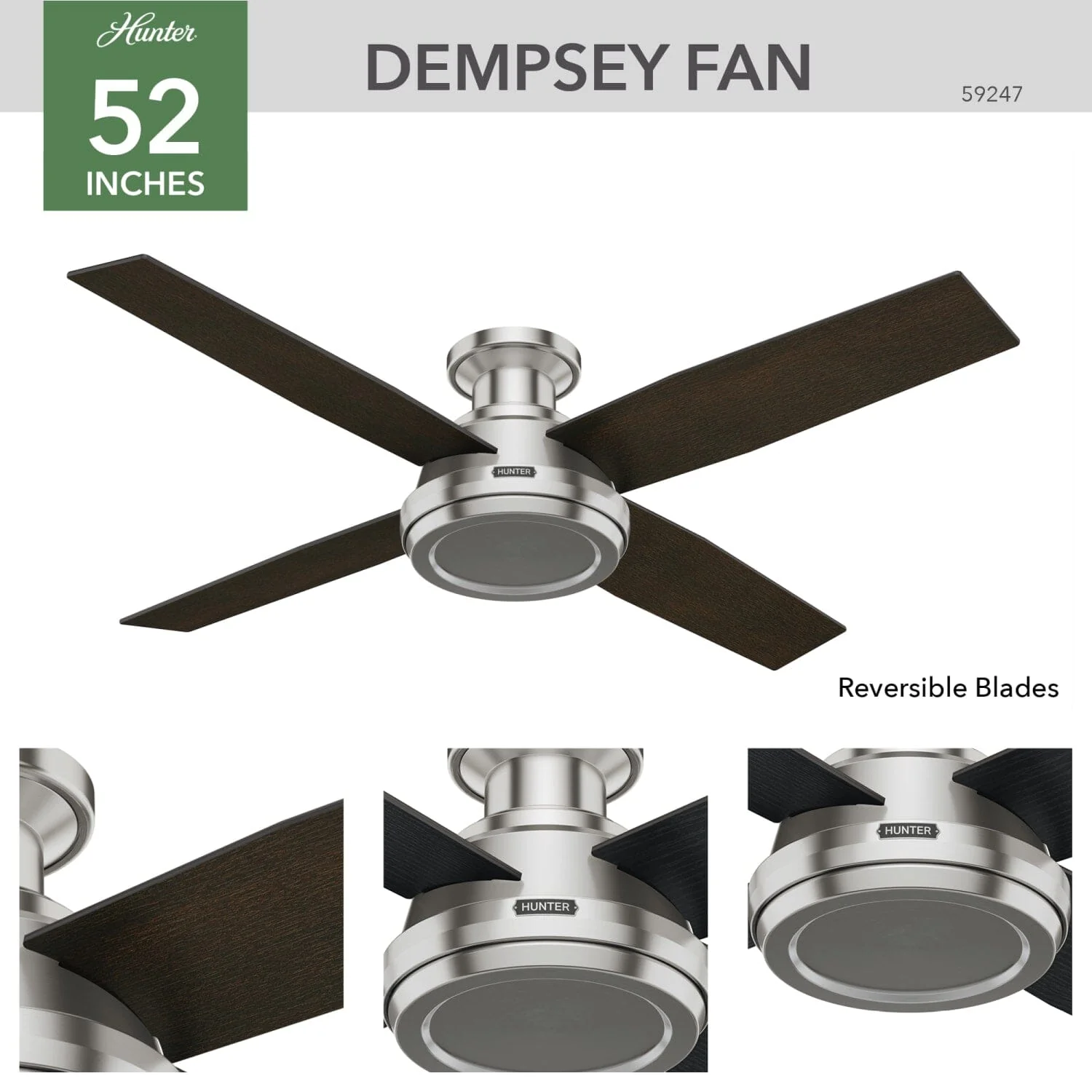 Dempsey Low Profile 52 inch 6 Dempsey Low Profile 52 inch