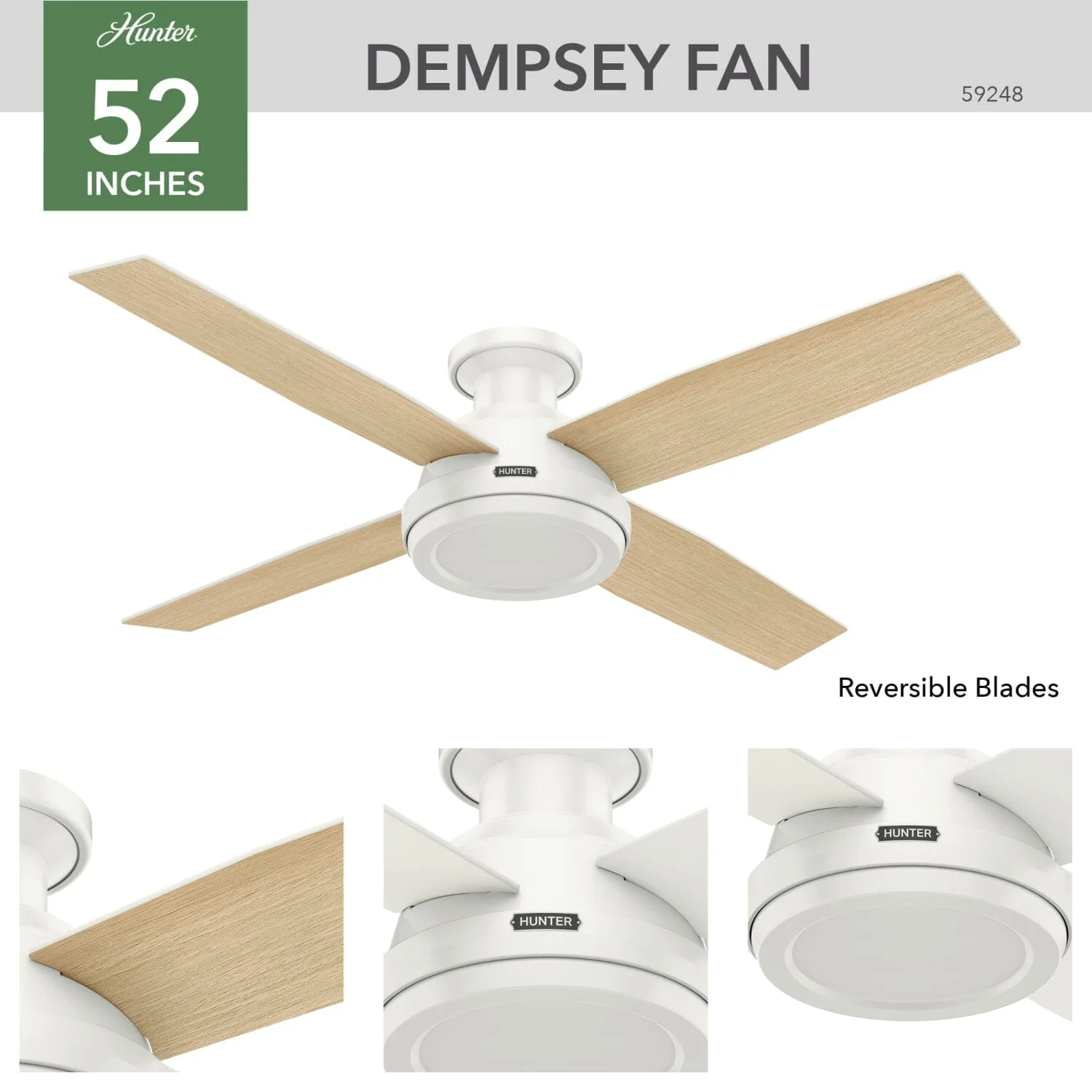 Dempsey Low Profile 52 inch 8 Dempsey Low Profile 52 inch