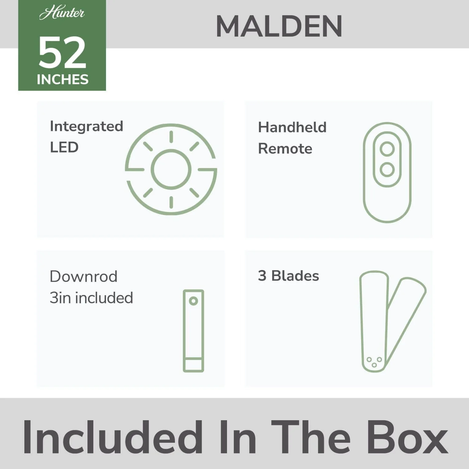 Malden Jasmine Roth Indoor 52inch with LED and Remote 19 Malden Jasmine Roth Indoor 52inch with LED and Remote