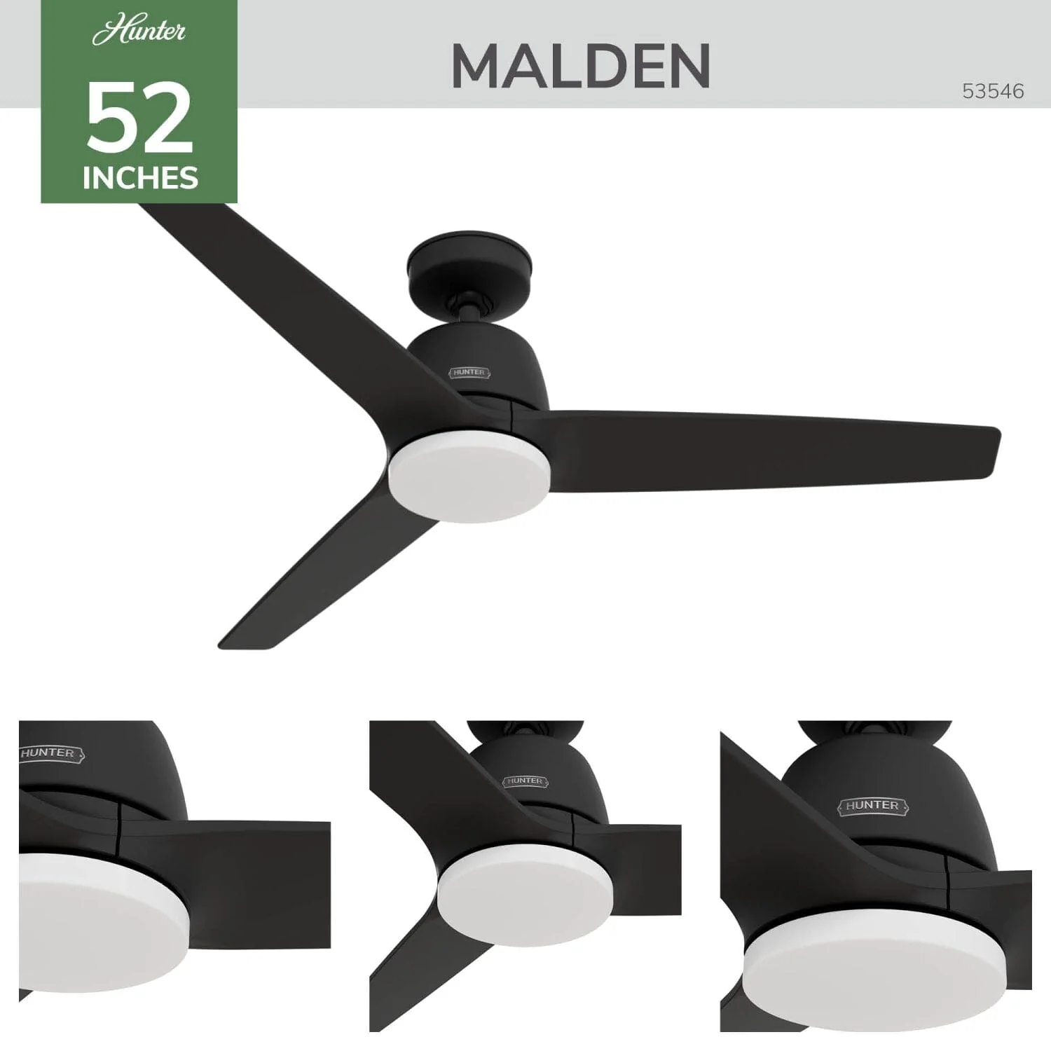 Malden Jasmine Roth Indoor 52inch with LED and Remote 3 Malden Jasmine Roth Indoor 52inch with LED and Remote
