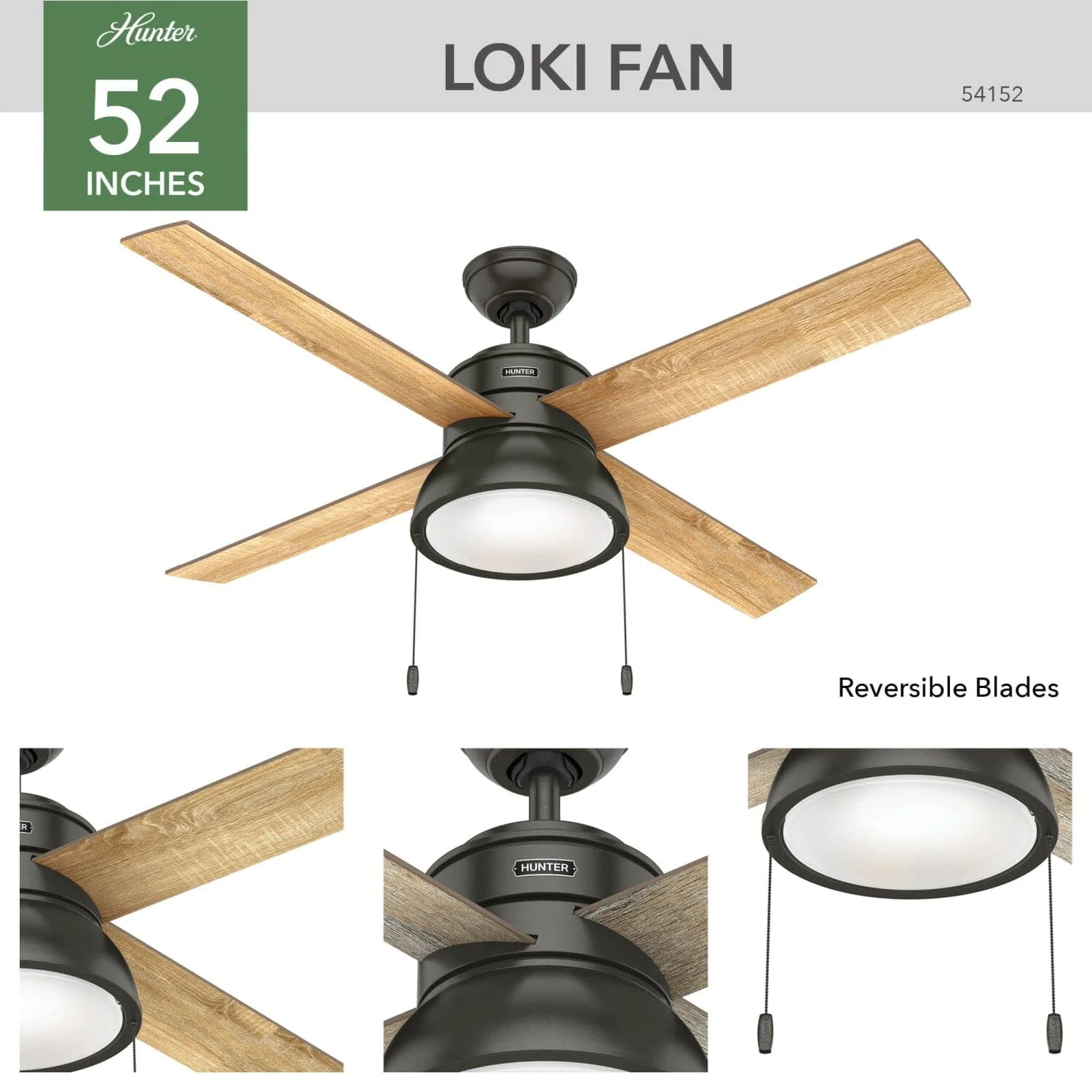 LOKI WITH LED LIGHT 52 INCH 4 LOKI WITH LED LIGHT 52 INCH