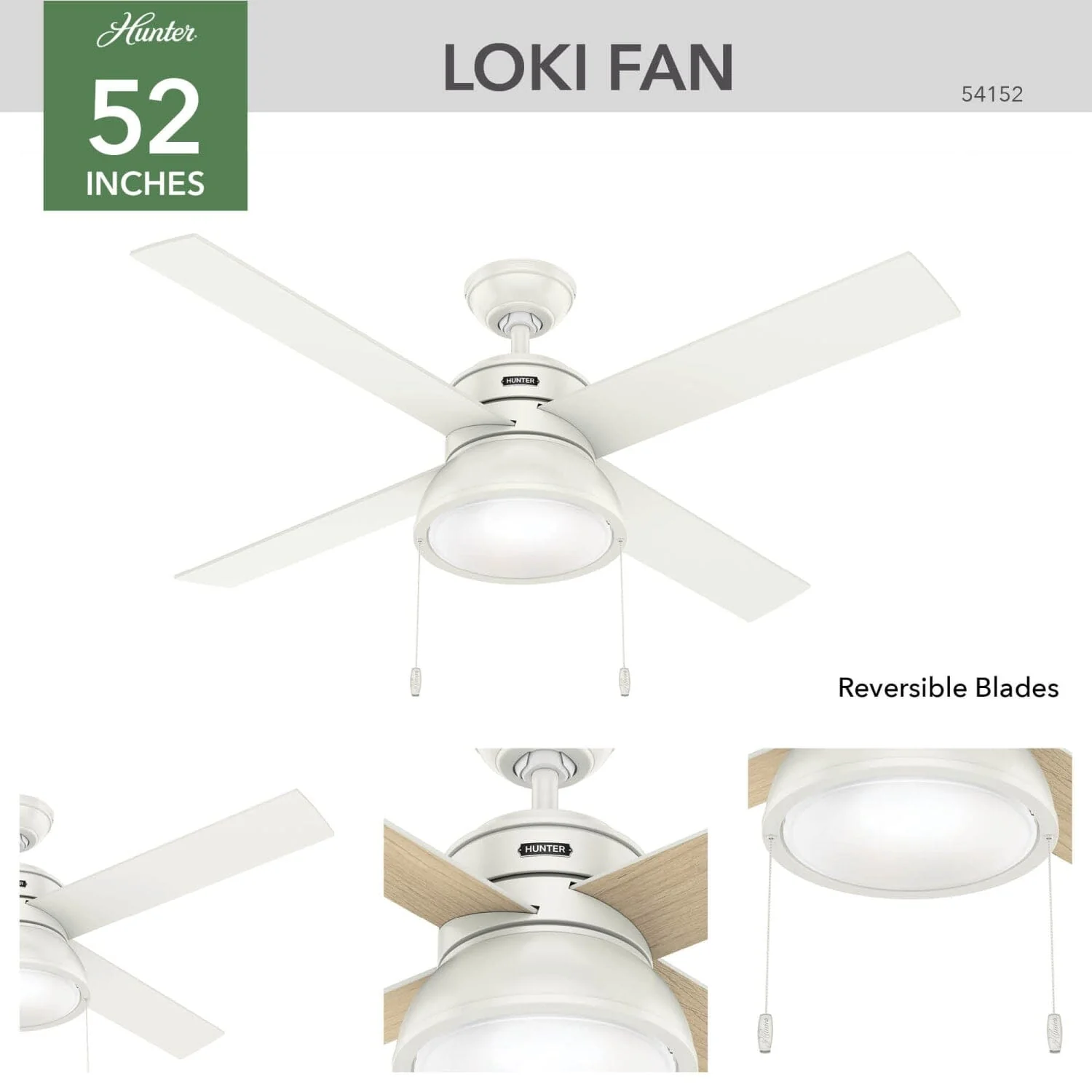 LOKI WITH LED LIGHT 52 INCH 5 LOKI WITH LED LIGHT 52 INCH