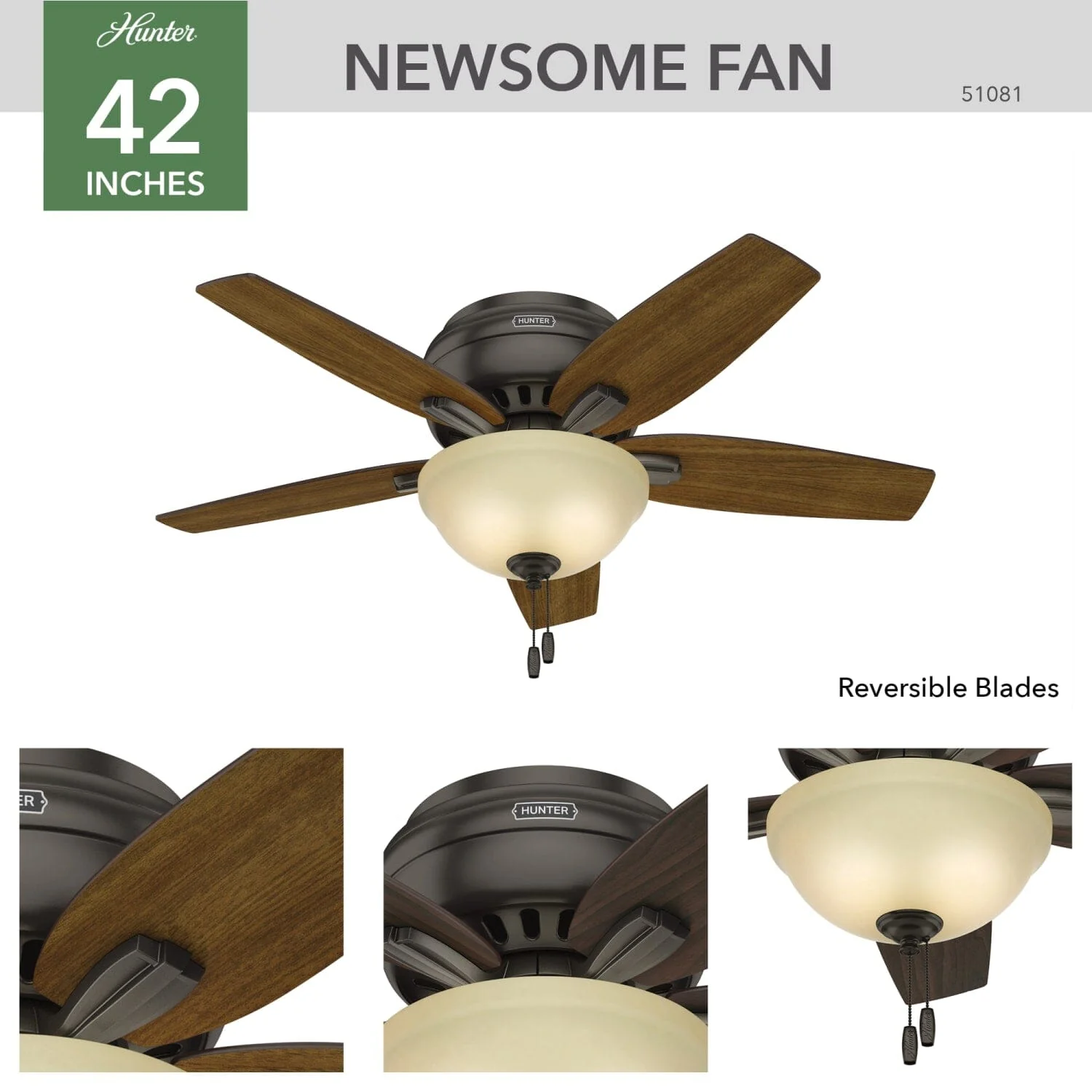 Newsome Low Profile with Light 42 inch 11 Newsome Low Profile with Light 42 inch