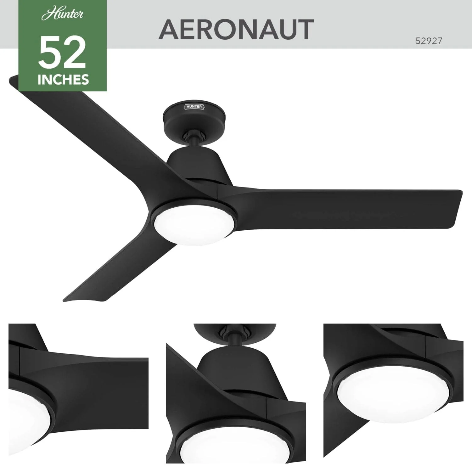 Aeronaut Outdoor Smart Fan with LED Light 52 inch with Remote 6 Aeronaut Outdoor Smart Fan with LED Light 52 inch with Remote