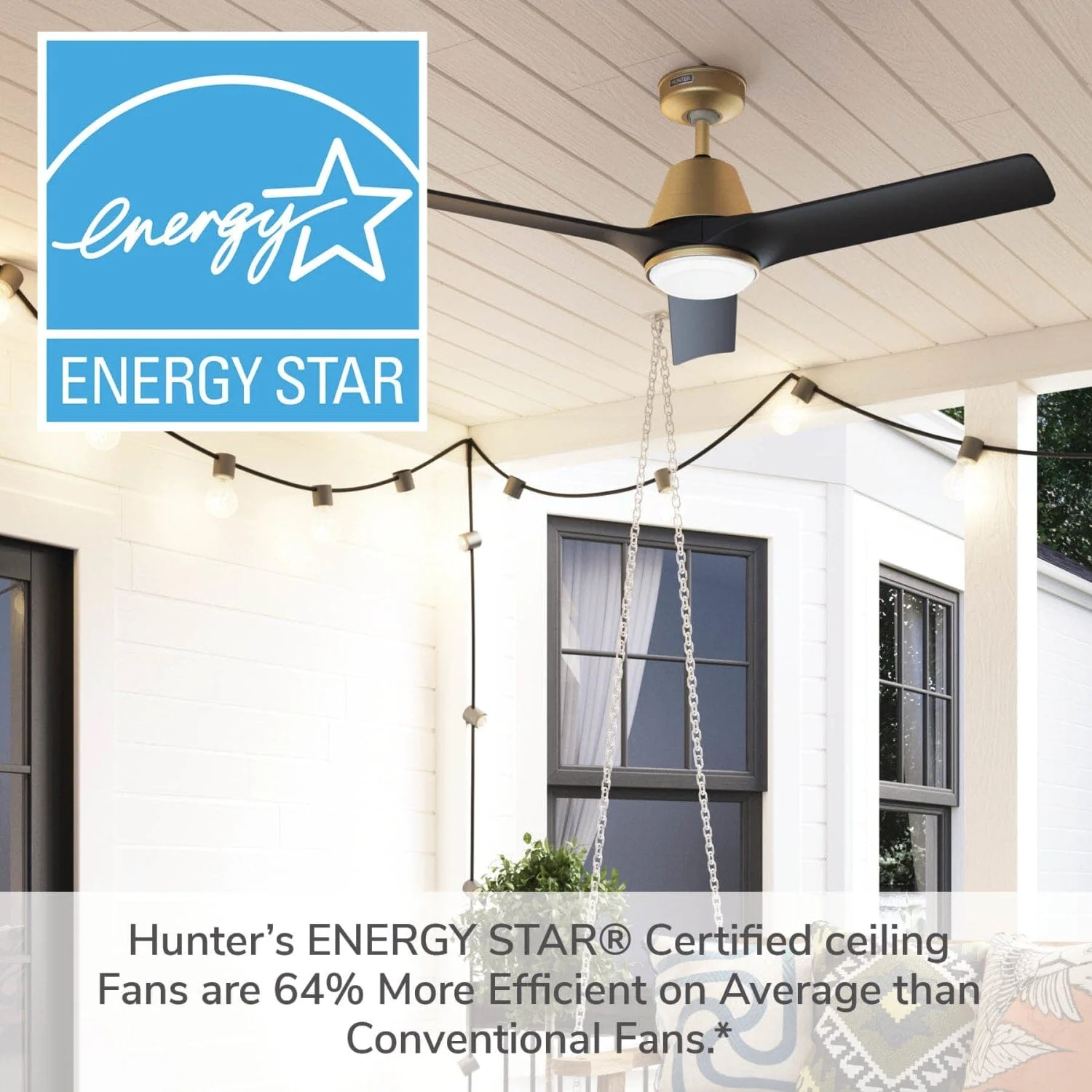 Aeronaut Outdoor Smart Fan with LED Light 52 inch with Remote 63 Aeronaut Outdoor Smart Fan with LED Light 52 inch with Remote