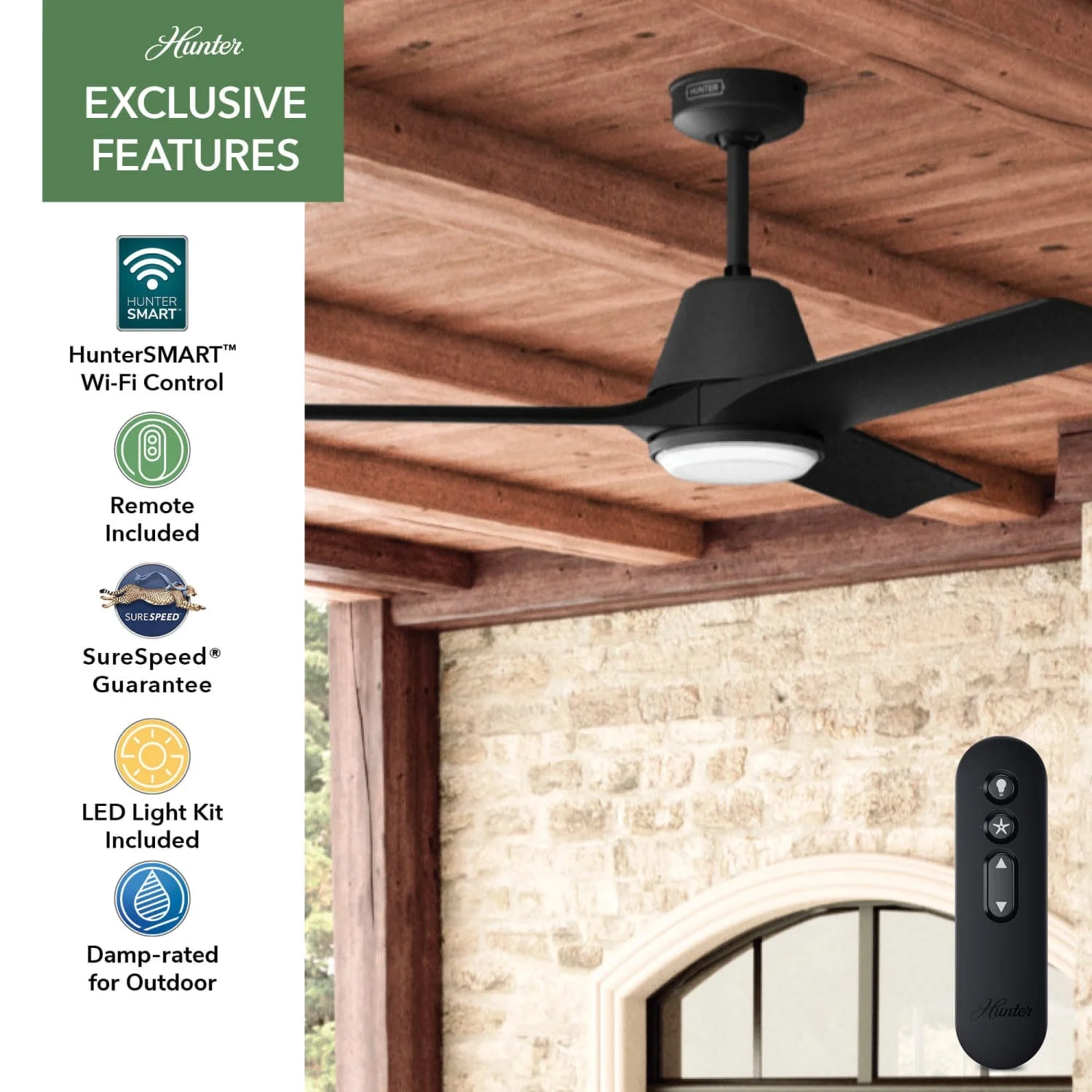 Aeronaut Outdoor Smart Fan with LED Light 52 inch with Remote 73 Aeronaut Outdoor Smart Fan with LED Light 52 inch with Remote