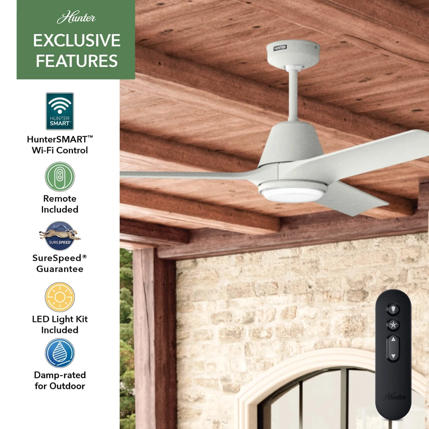 Aeronaut Outdoor Smart Fan with LED Light 52 inch with Remote 74 Aeronaut Outdoor Smart Fan with LED Light 52 inch with Remote