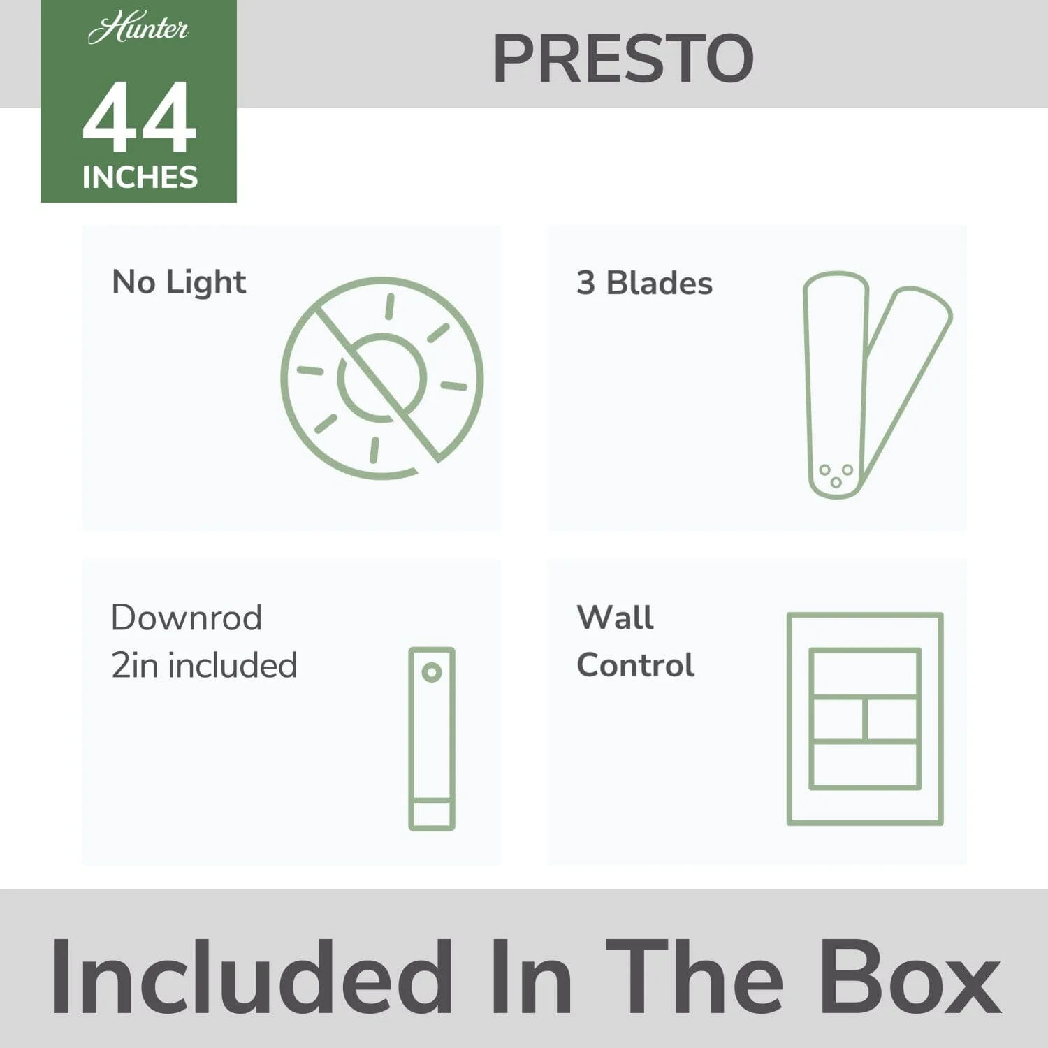 Presto 44 inch 35 Presto 44 inch