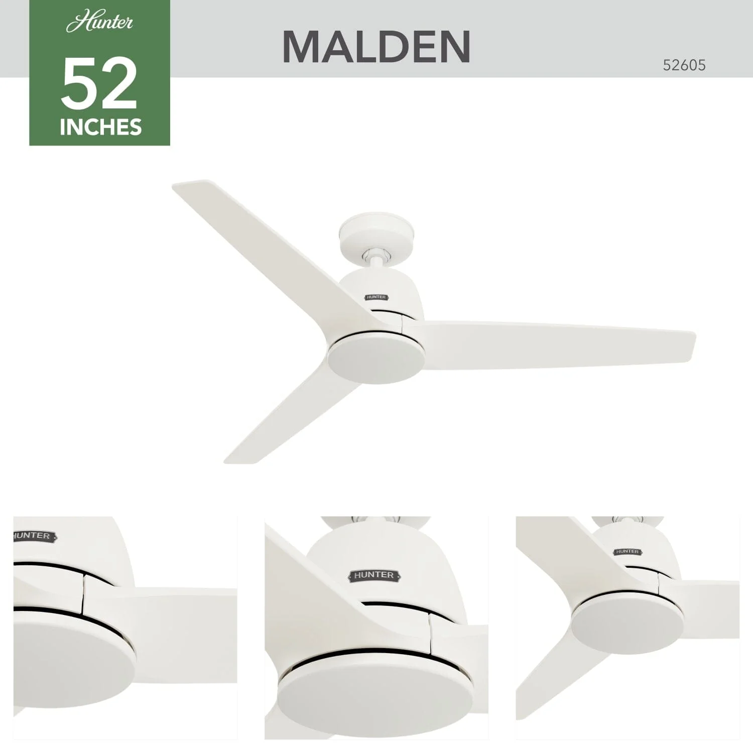 Malden Jasmine Roth Indoor 52 inch with Remote 4 Malden Jasmine Roth Indoor 52 inch with Remote