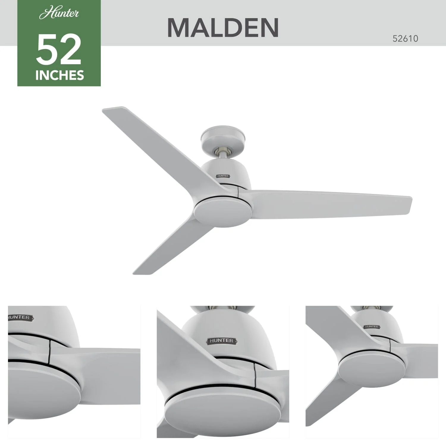 Malden Jasmine Roth Indoor 52 inch with Remote 5 Malden Jasmine Roth Indoor 52 inch with Remote